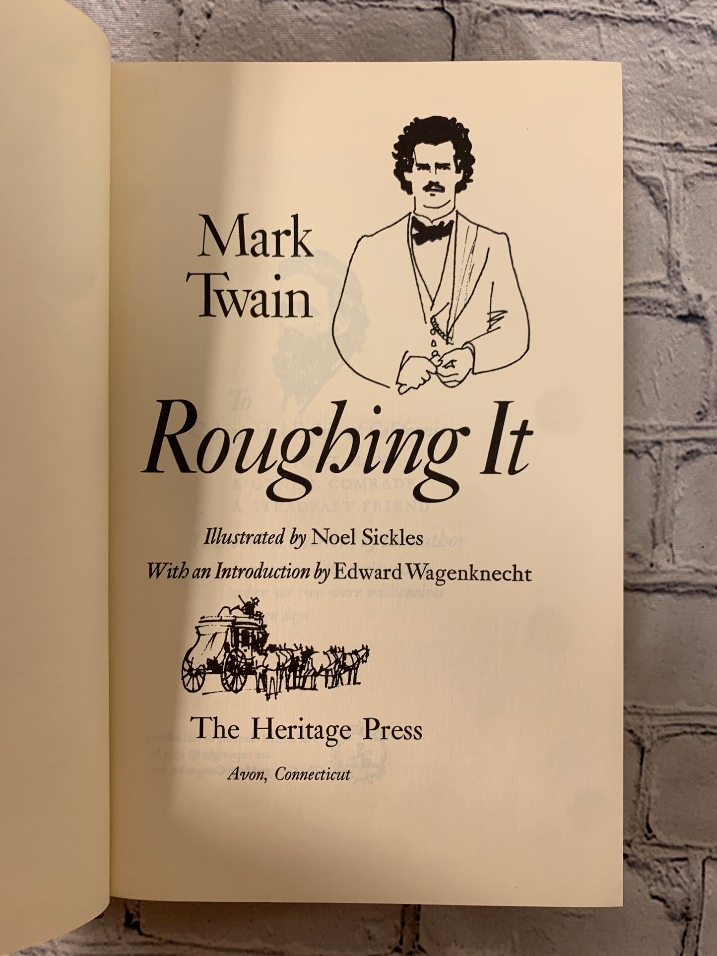 Roughing It by Mark Twain with Sandglass [1972]