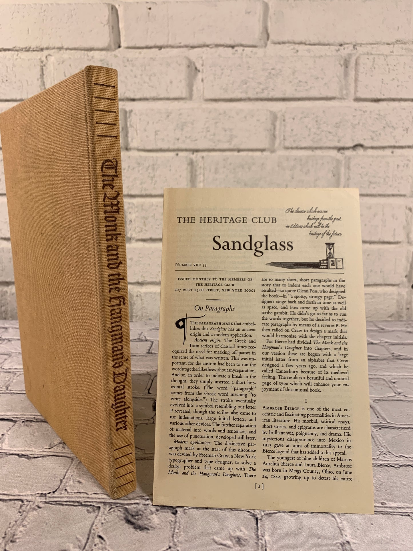 The Monk and the Hangman's Daughter by Ambrose Bierce [1967 · Heritage Press]