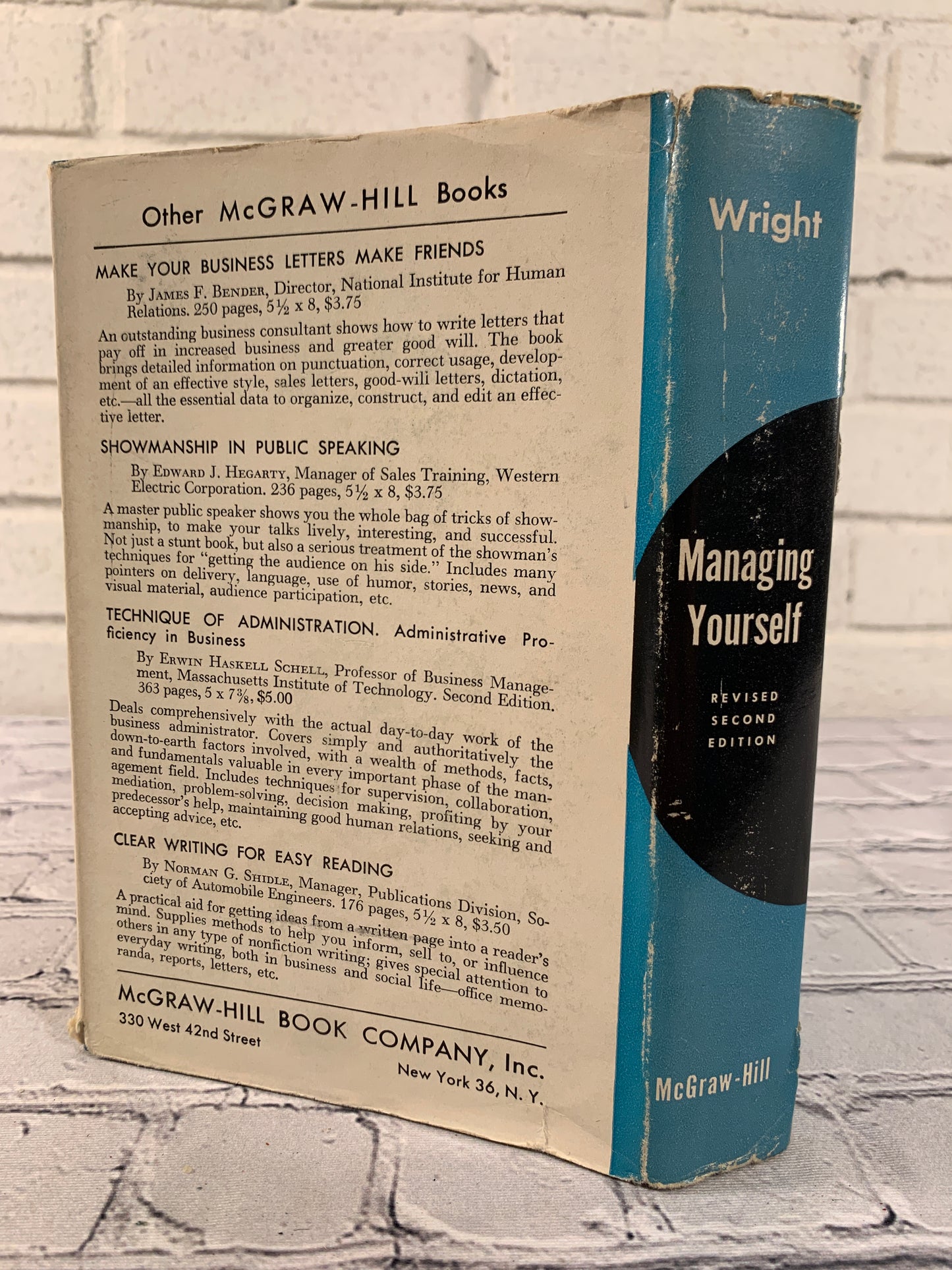Managing Yourself by Milton Wright [2nd Ed. · 6th Print · 1949]