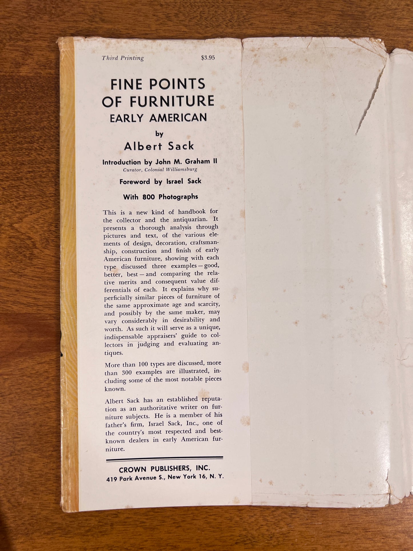 Fine Points of Furniture by Albert Sack