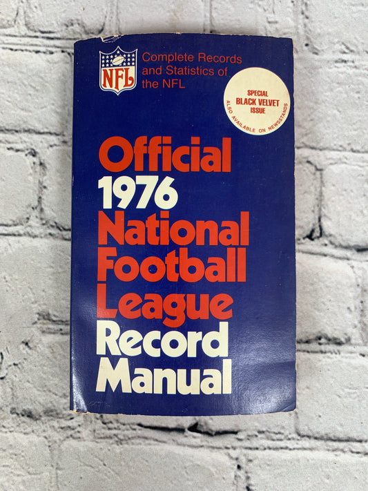 Official 1976 National Football League NFL Record Manual