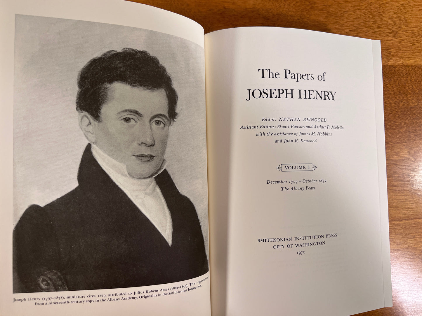 The Papers of Joseph Henry: Volume 1 - Dec. 1797 to Oct 1832 - The Albany Years