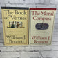 The Book of Virtues & The Moral Compass by William J. Bennett [2 Book Lot]