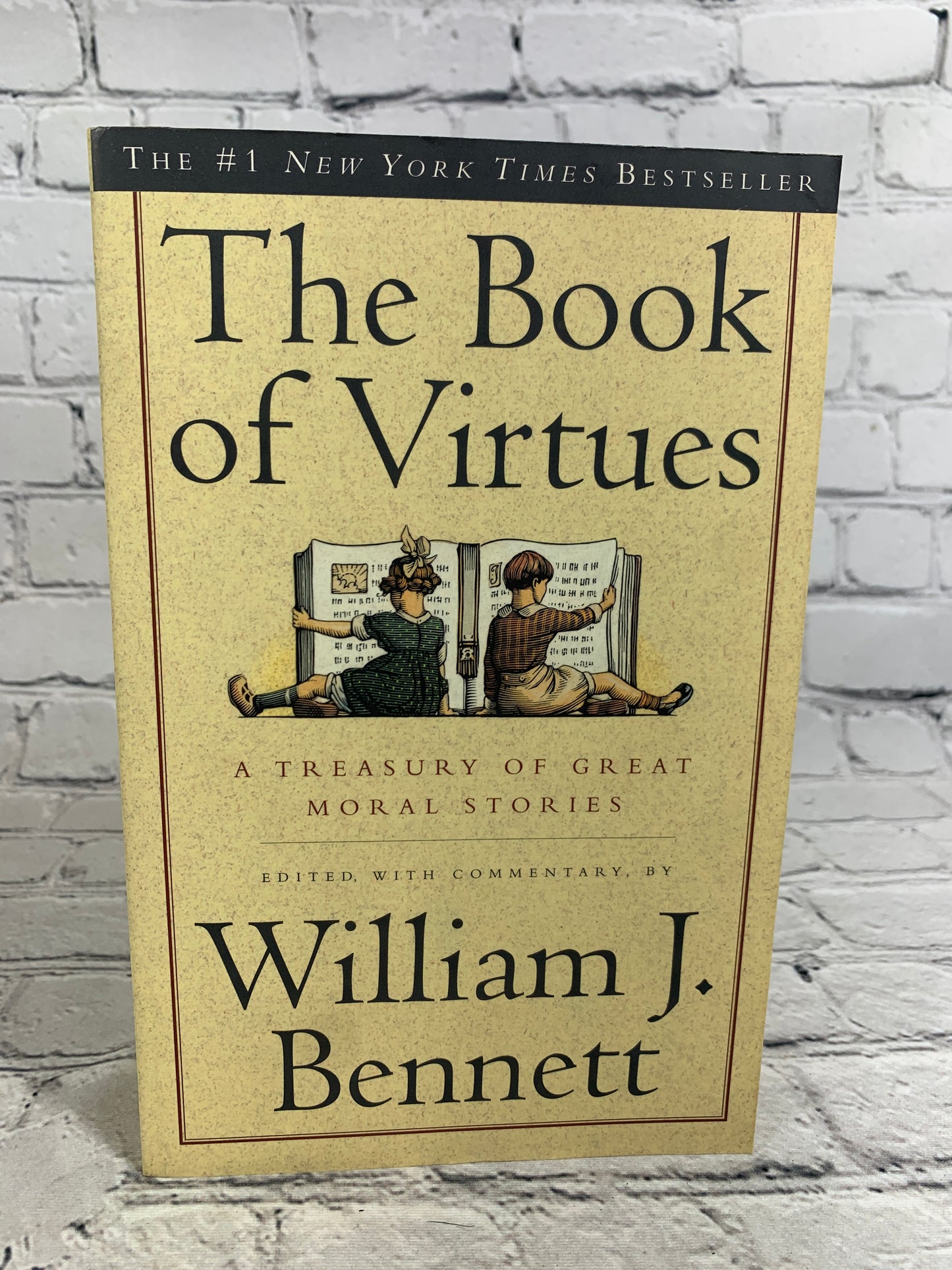 The Book of Virtues & The Moral Compass by William J. Bennett [2 Book Lot]