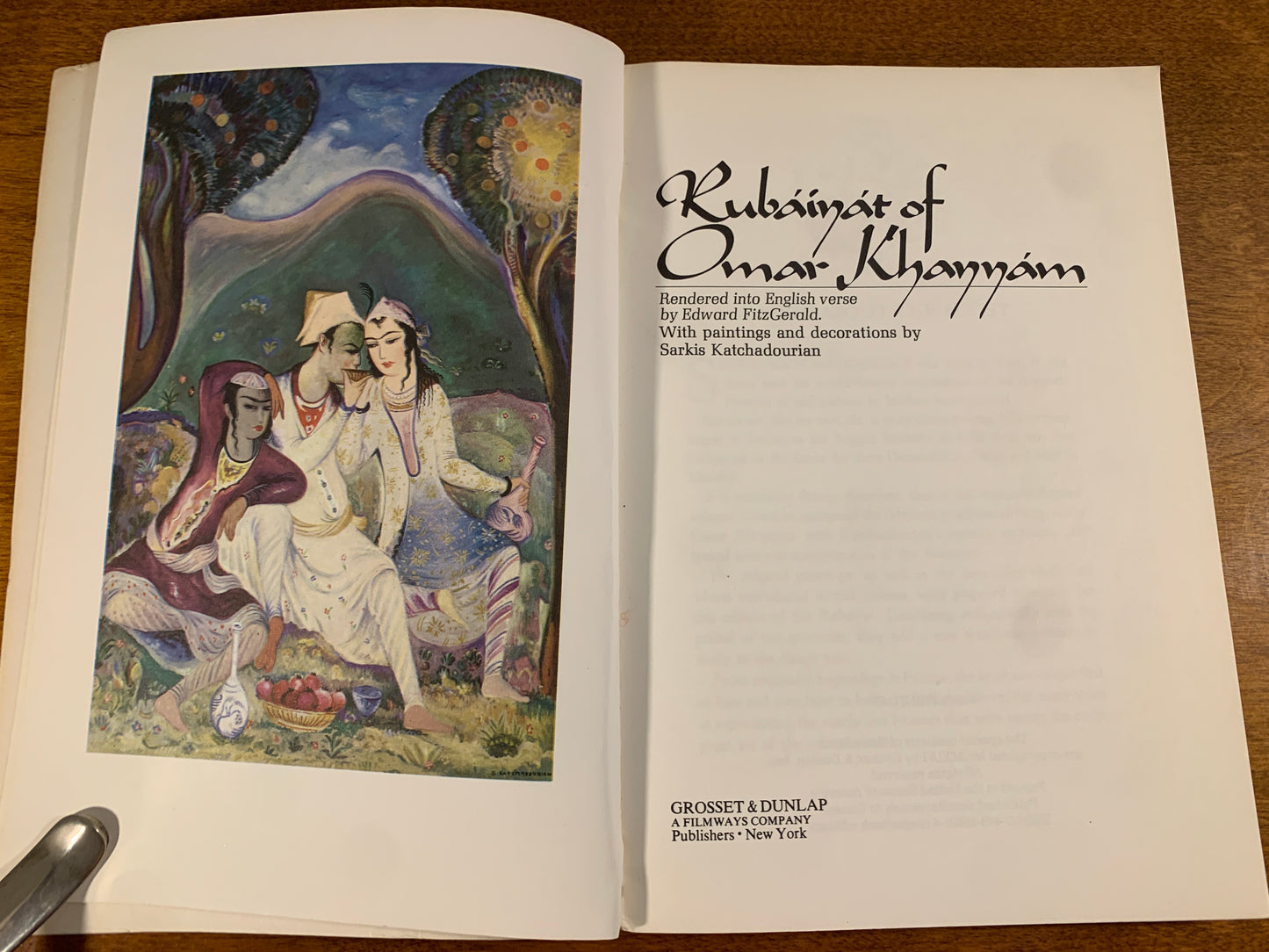Rubaiyat of Omar Khayyam by Edward Fitzgerald, illustrations 1979