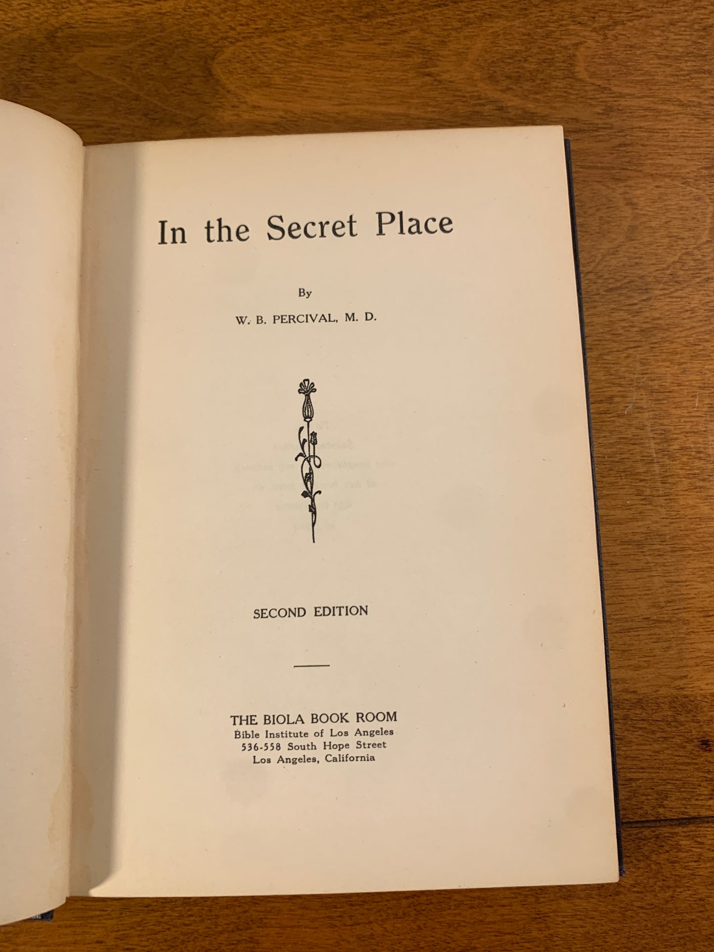 In the Secret Place by W.B. Percival