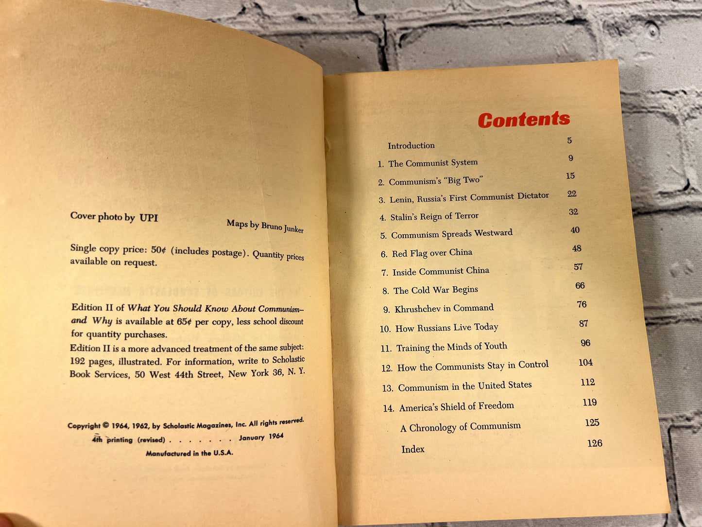 What You Should Know About Communism and Why by Scholastic Magazines [1964]