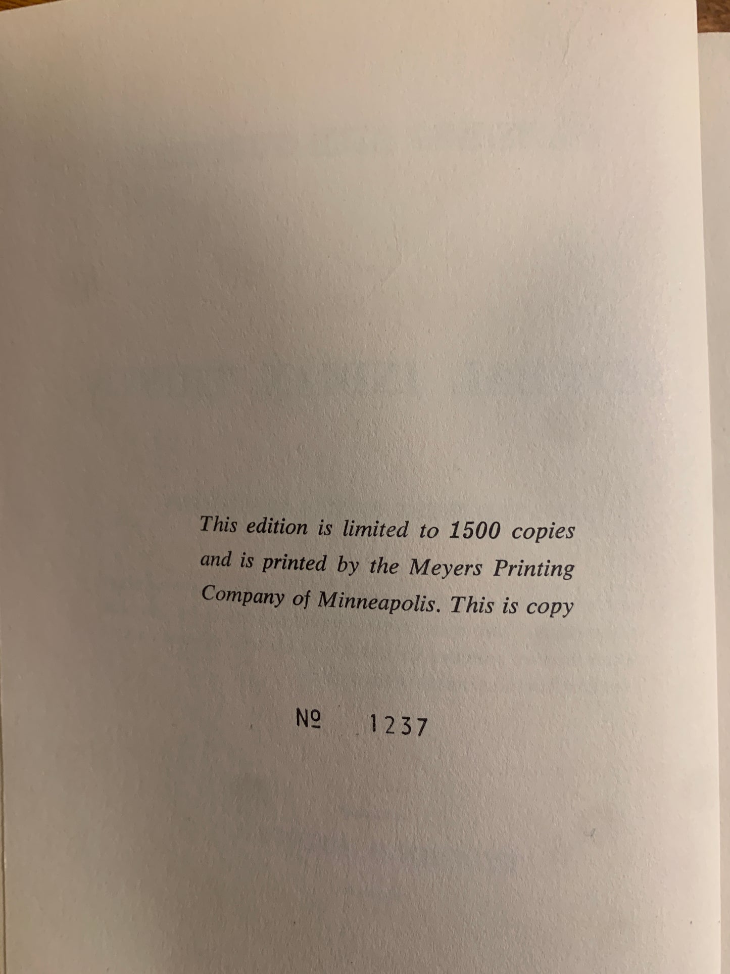 Manners and Customs of the Indian Tribes by John D. Hunter #1237 of 1500 copies