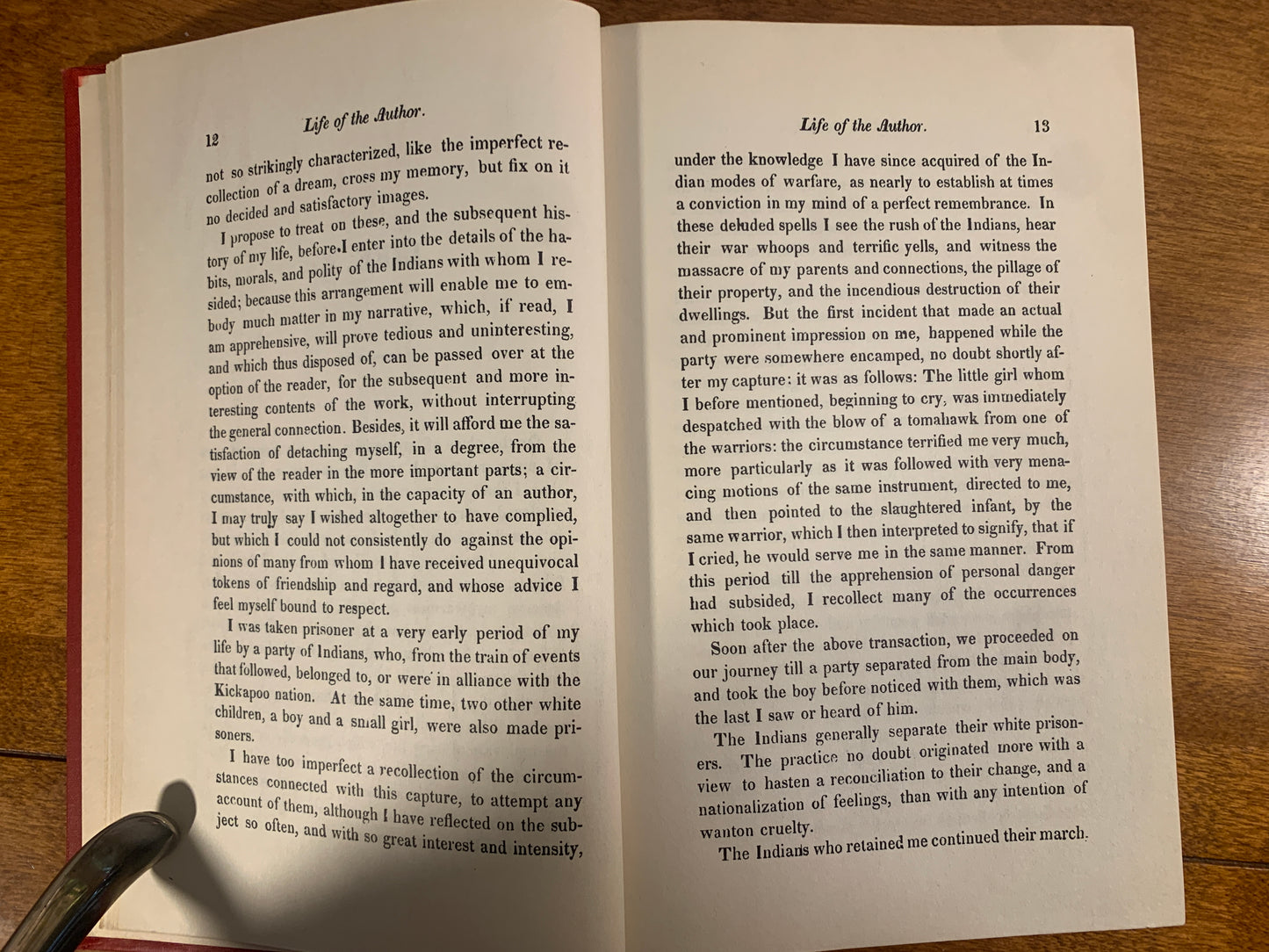 Manners and Customs of the Indian Tribes by John D. Hunter #1237 of 1500 copies