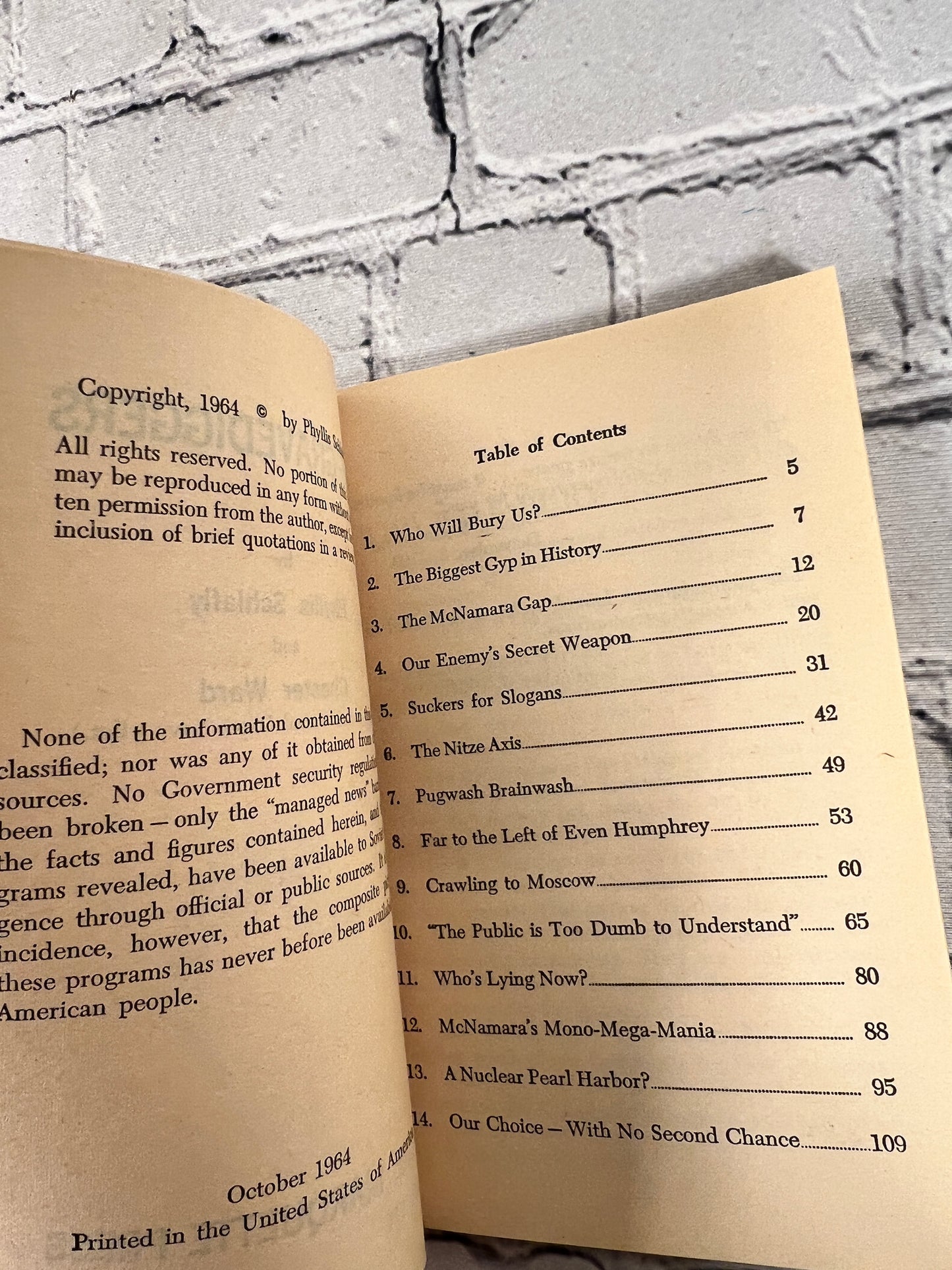 The Gravediggers by Phyllis Schlafly and Chester Ward [1964]