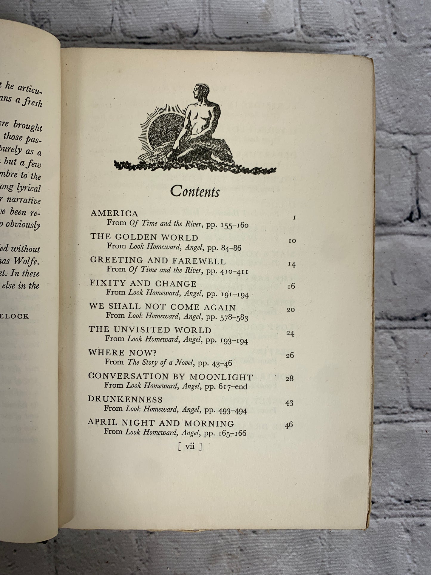 The Face of a Nation: Poetical Passages from the Writings of Thomas Wolfe [1939]