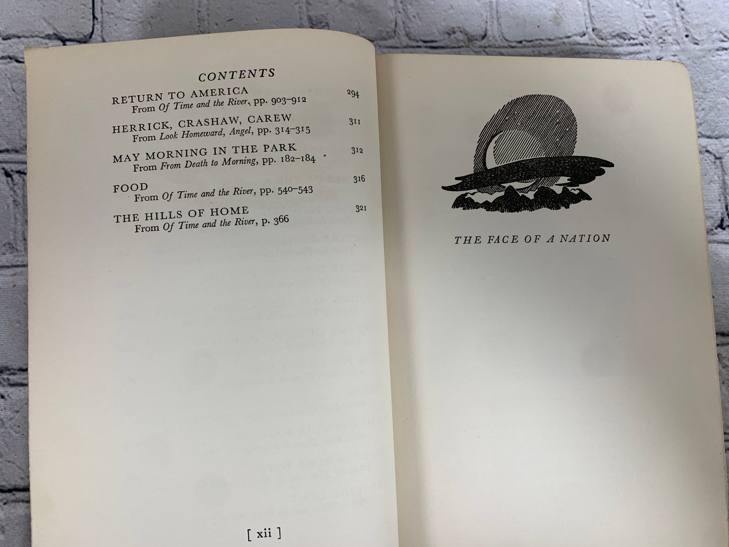 The Face of a Nation: Poetical Passages from the Writings of Thomas Wolfe [1939]