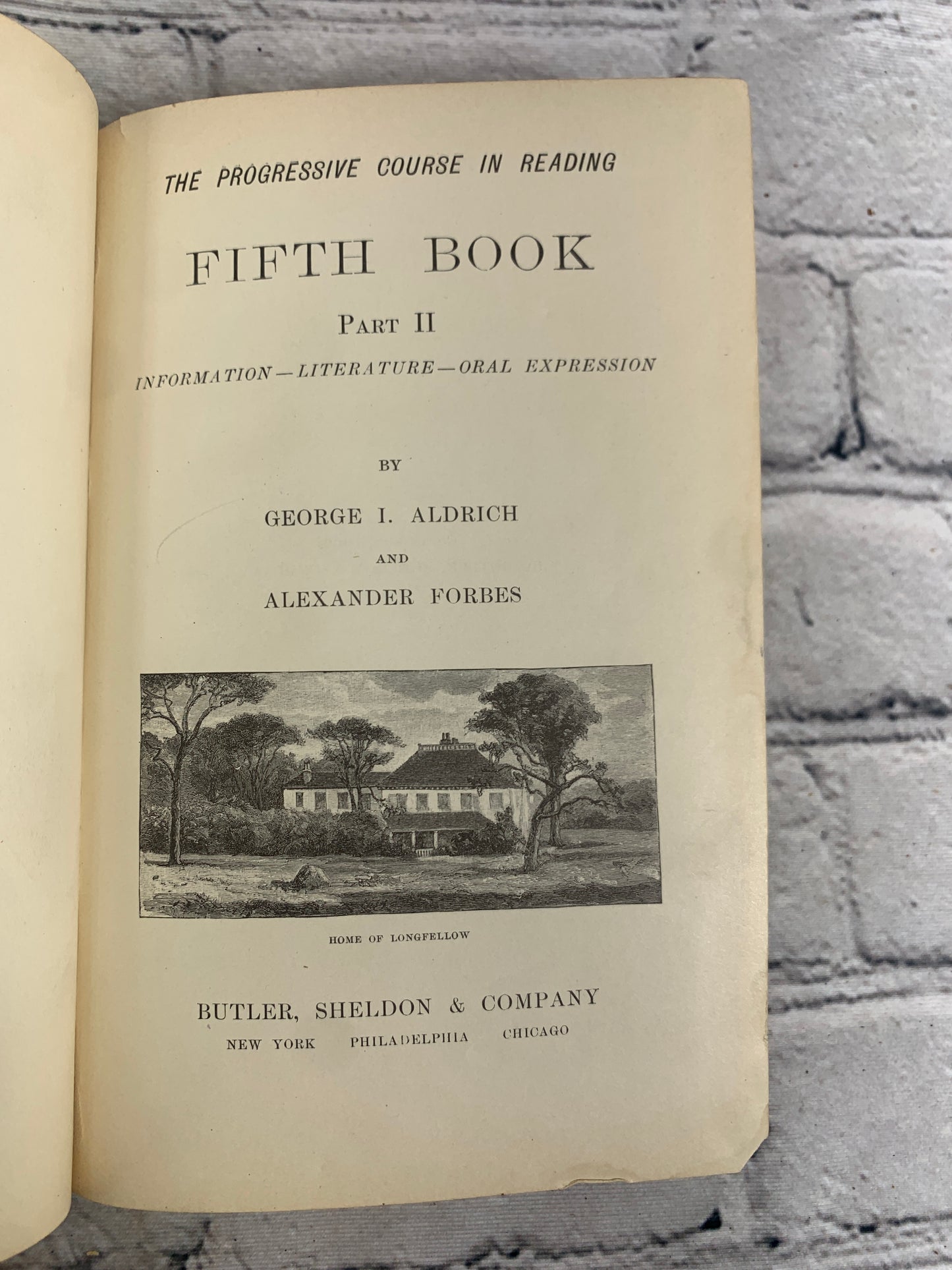 Progressive Course in Reading by Aldrich and Forbes [Part 2 · Fifth Book · 1900]