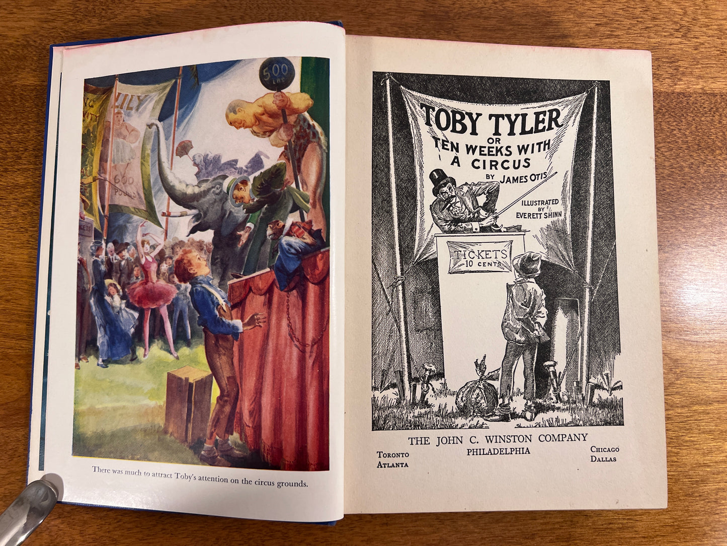 Toby Tyler or Ten Weeks With A Circus by James Otis