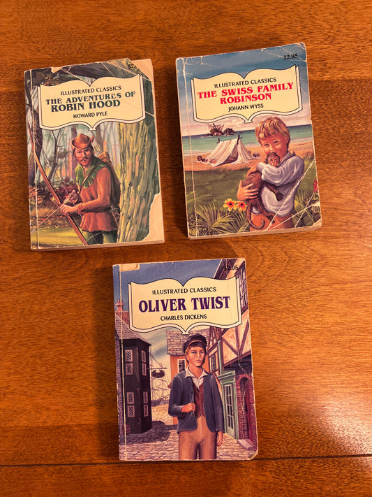 Illustrated Classics - Robin Hood, Swiss Family Robinson, Oliver Twist