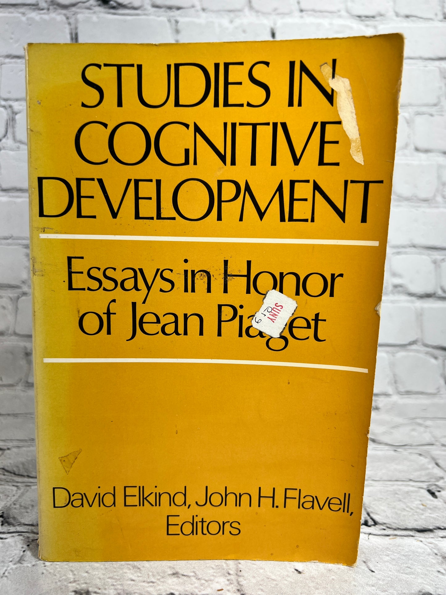 Studies in Cognitive Development : Essays in Honor of Jean Piaget (1973]