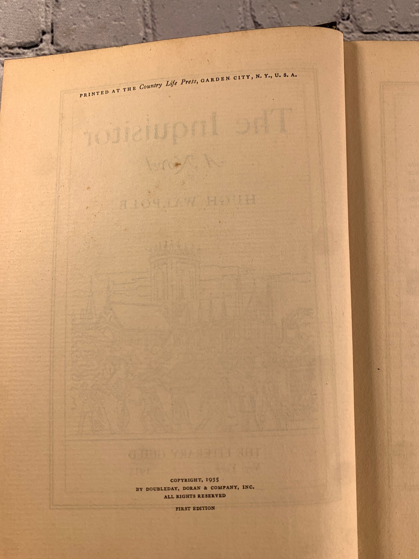 The Inquisitor by Hugh Walpole [1935 · First Edition]