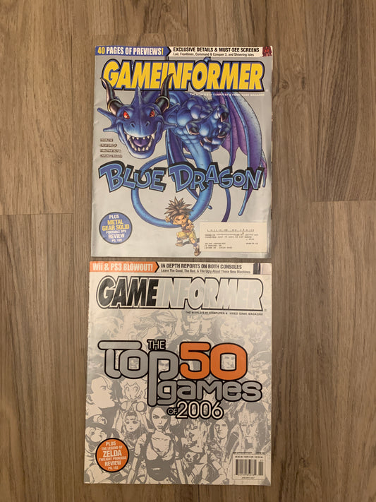 GameInformer, Blue Dragon and The Top 50 games of 2006, 2007
