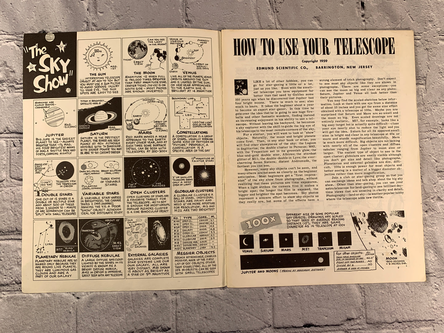 How to Use Your Telescope [Popular Optics Library · No. 9055 · 1959]