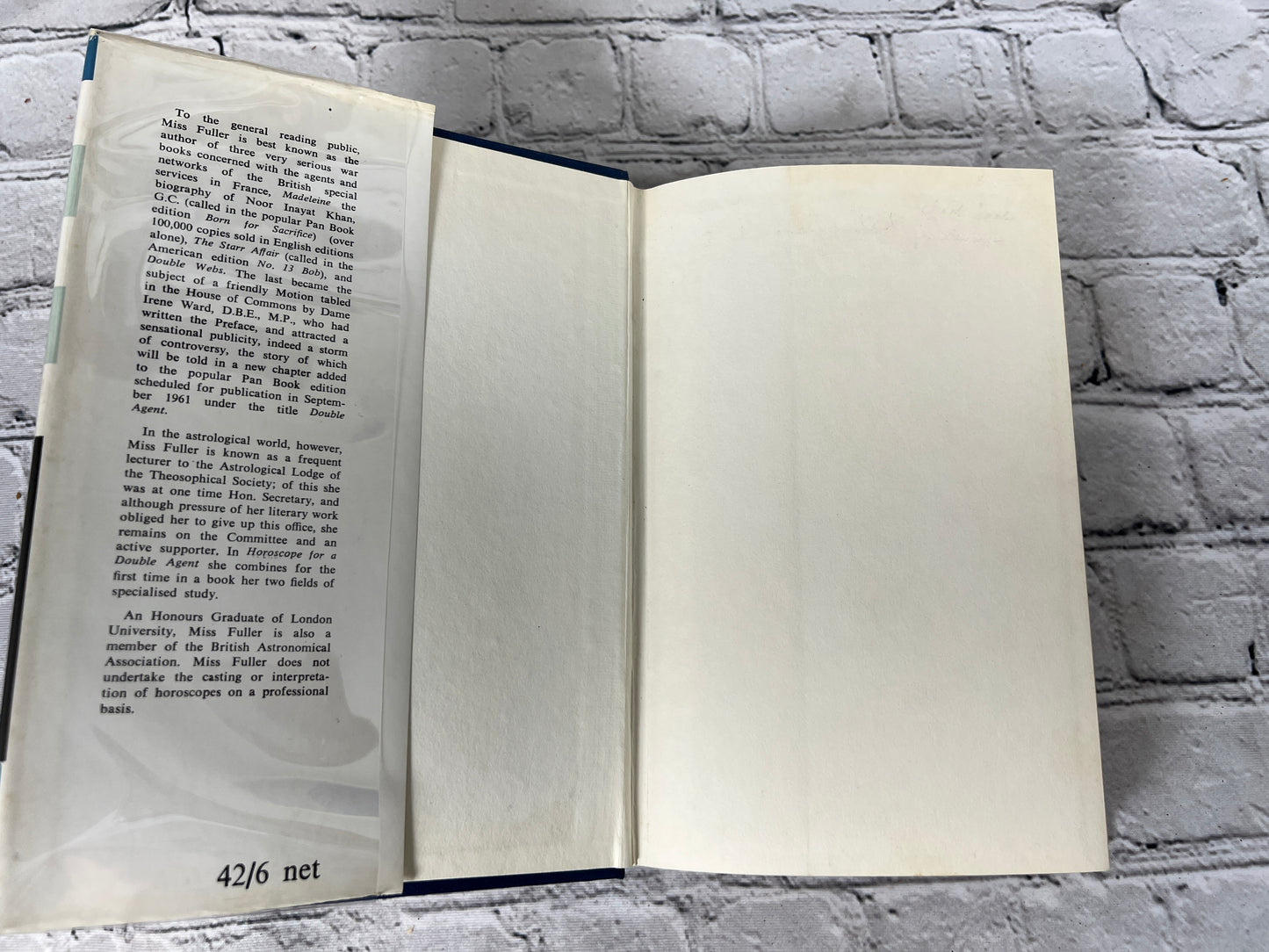 Horoscope for a Double Agent by Jean Overton Fuller [1961 · 1st Edition]