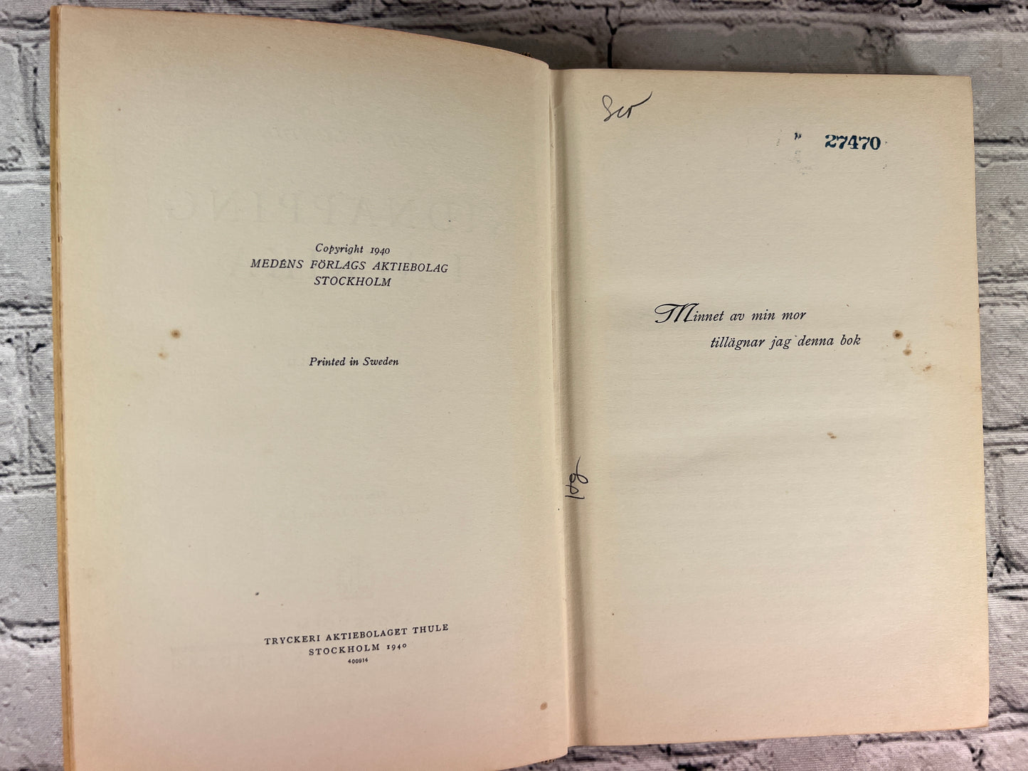 Kidnapping I Afrika (in Africa) by John G. Lundin [1940 · Swedish · Big Game Hunting]