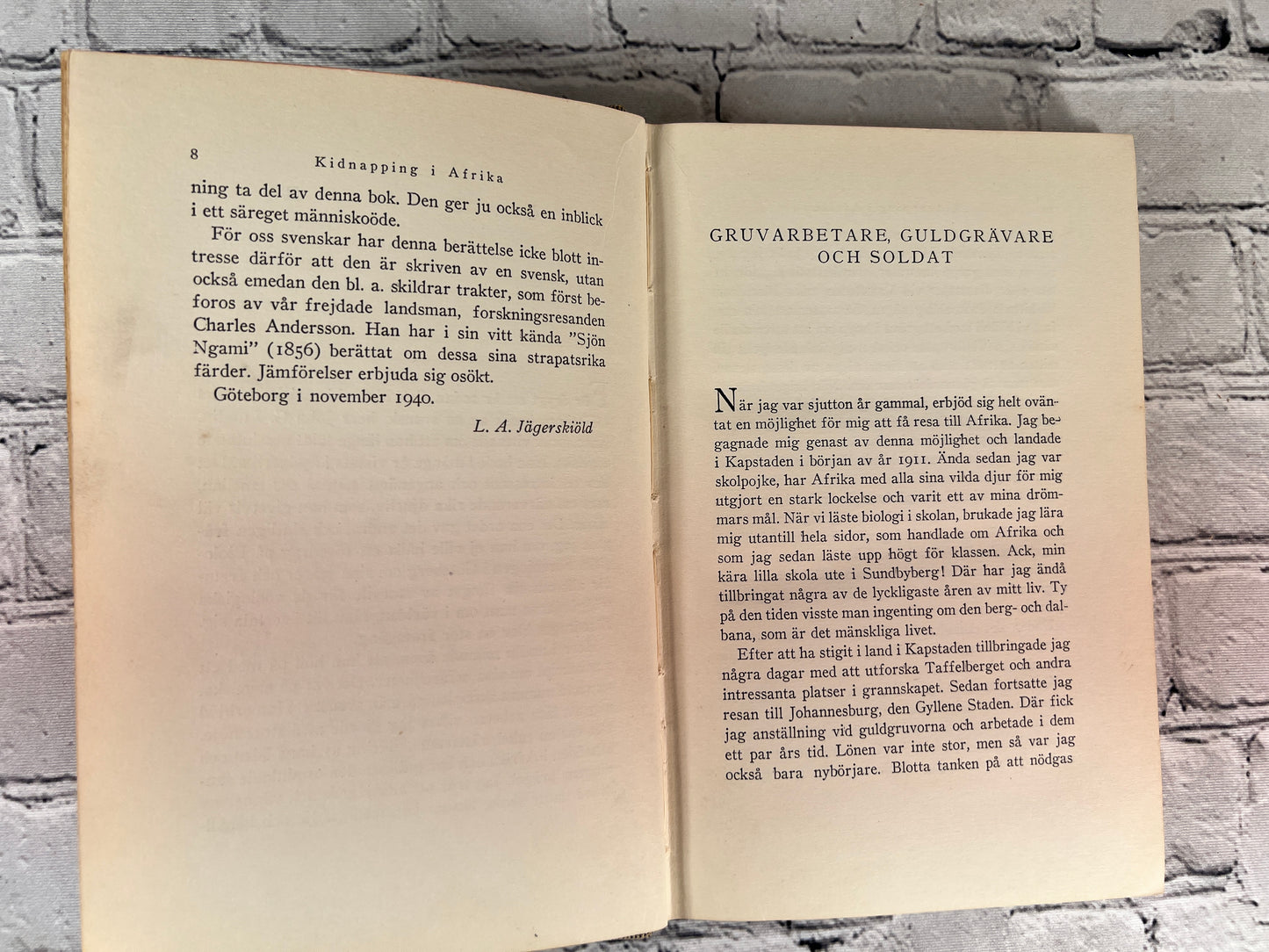 Kidnapping I Afrika (in Africa) by John G. Lundin [1940 · Swedish · Big Game Hunting]