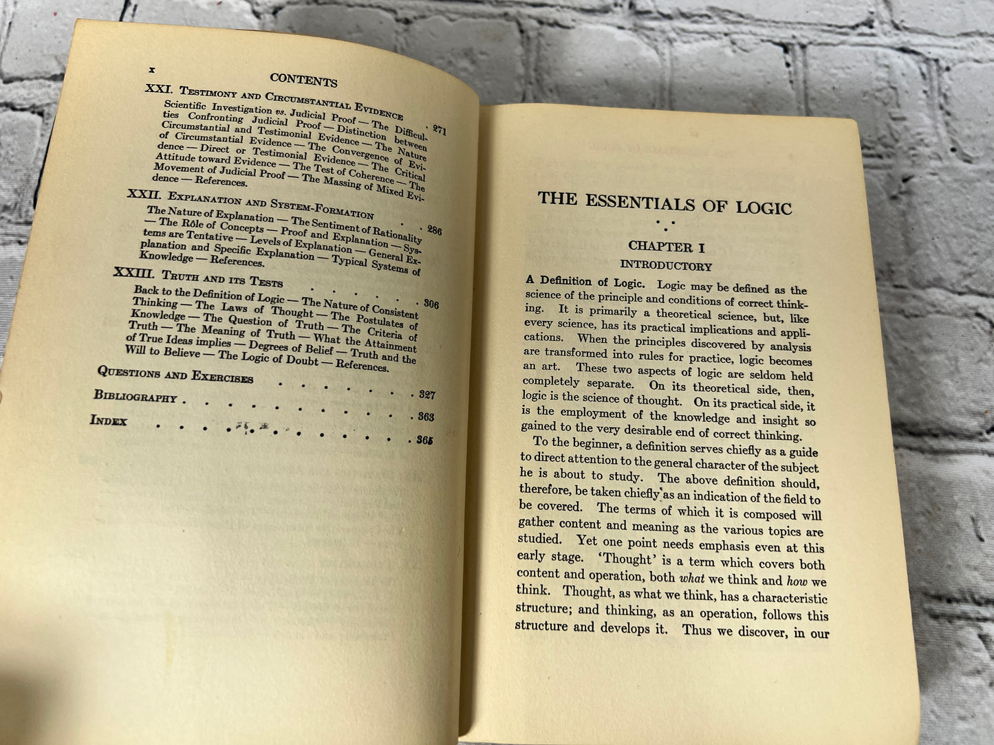 The Essentials of Logic by R.W. Sellars [2nd Edition · 1925]