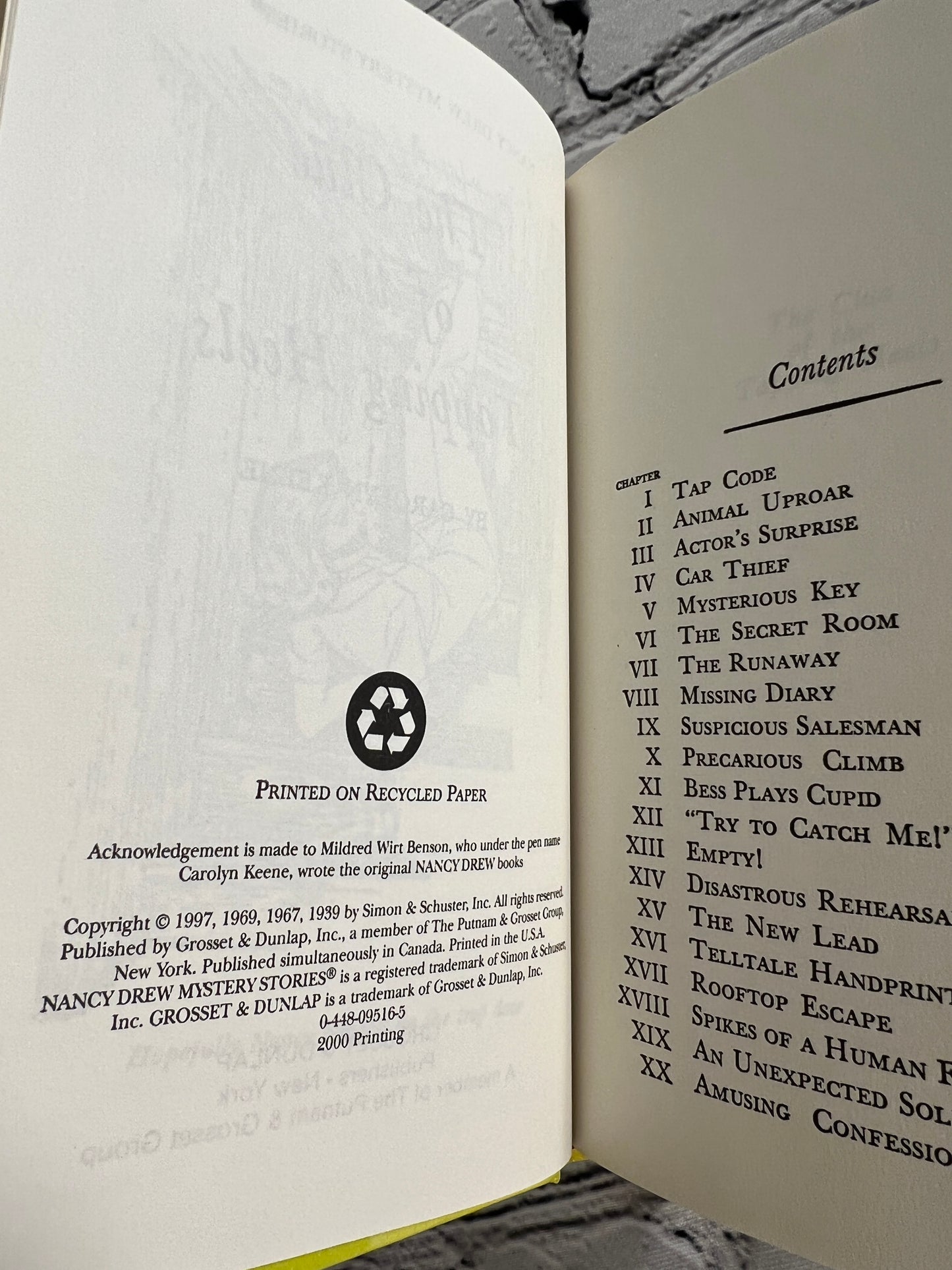 16. The Clue of the Tapping Heels by Carolyn Keene [2000 · Nancy Drew]