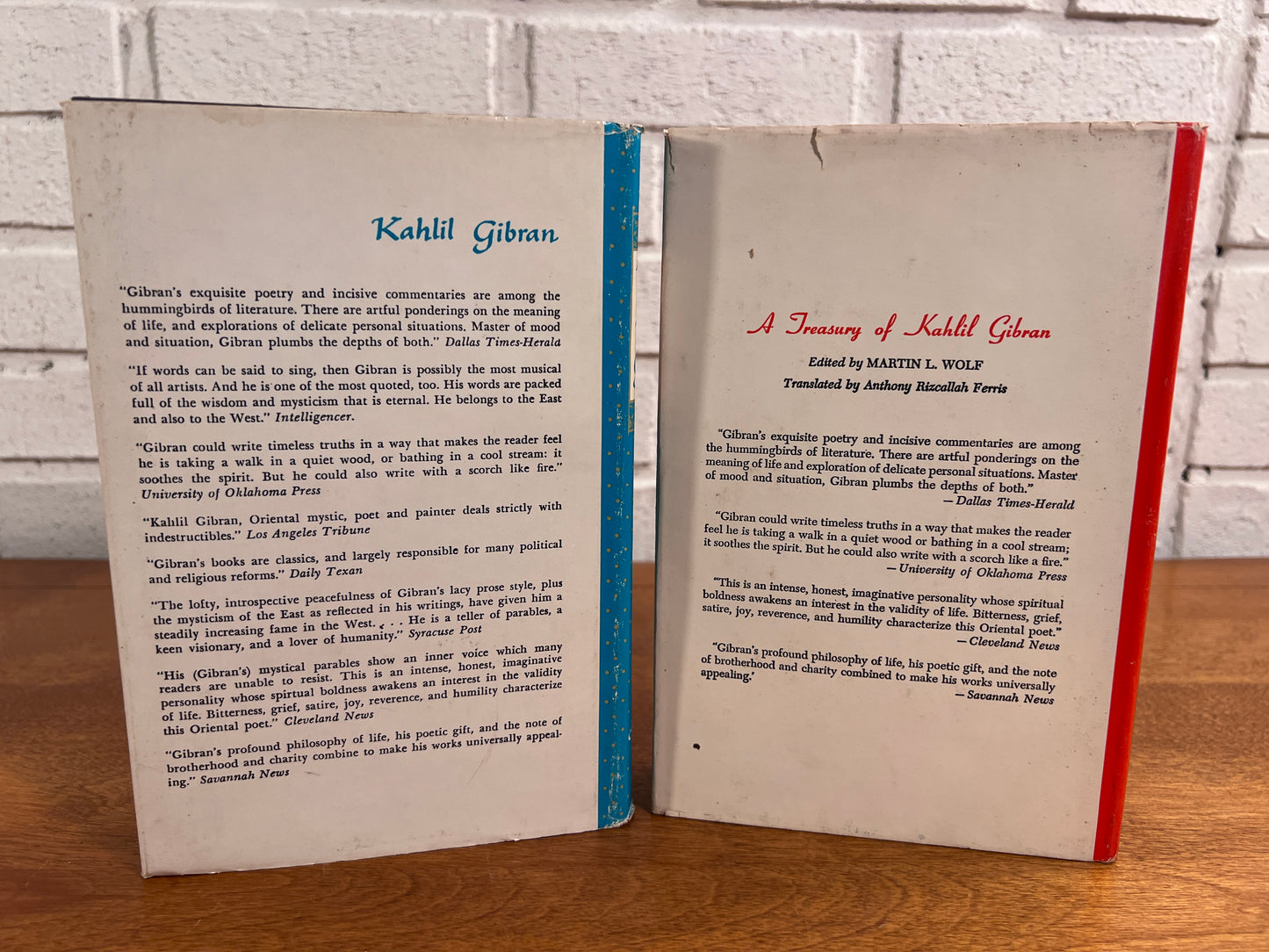 The Treasury of Kahlil Gibran [1962, 2 Volumes, BCE]