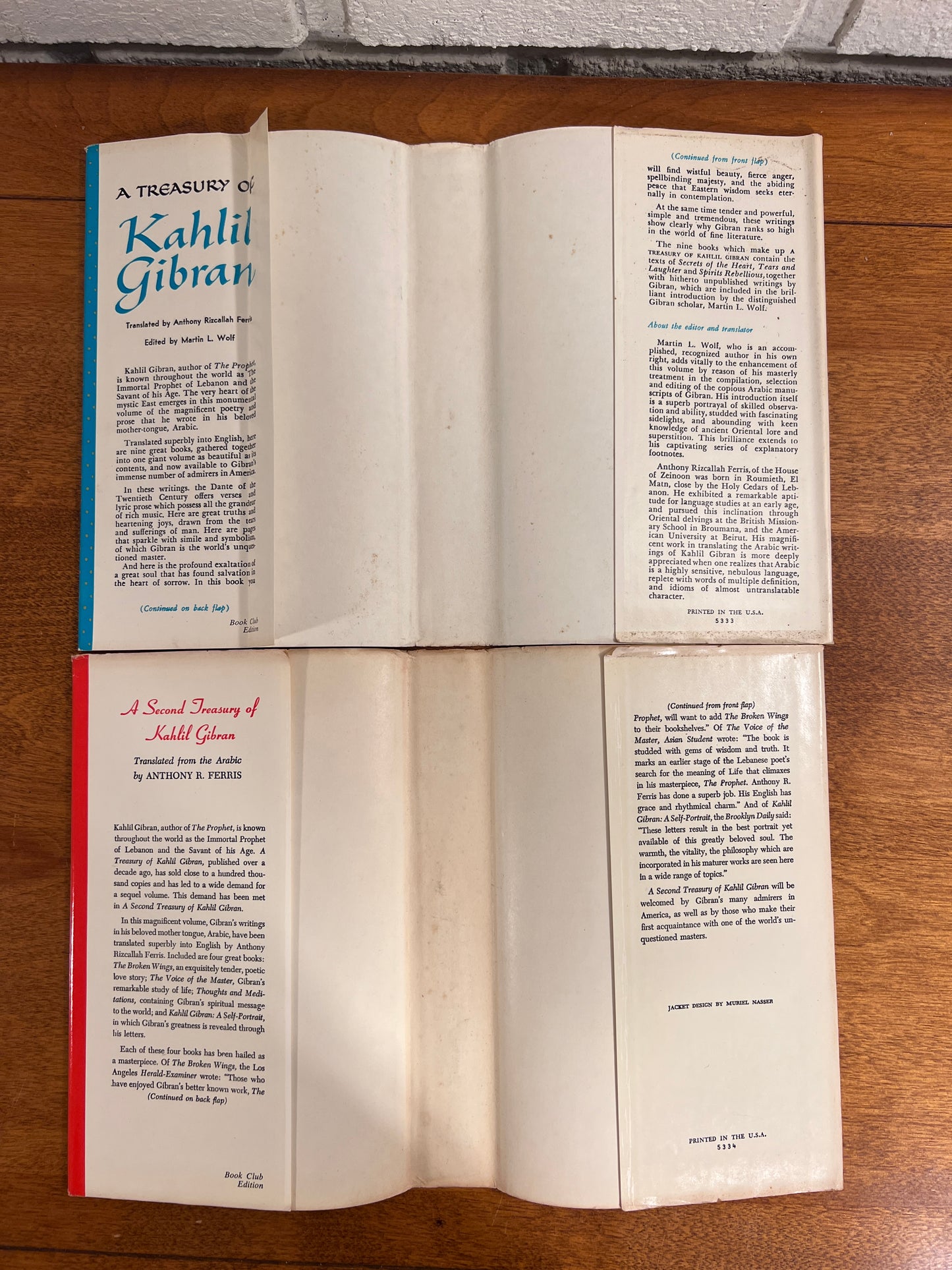 The Treasury of Kahlil Gibran [1962, 2 Volumes, BCE]