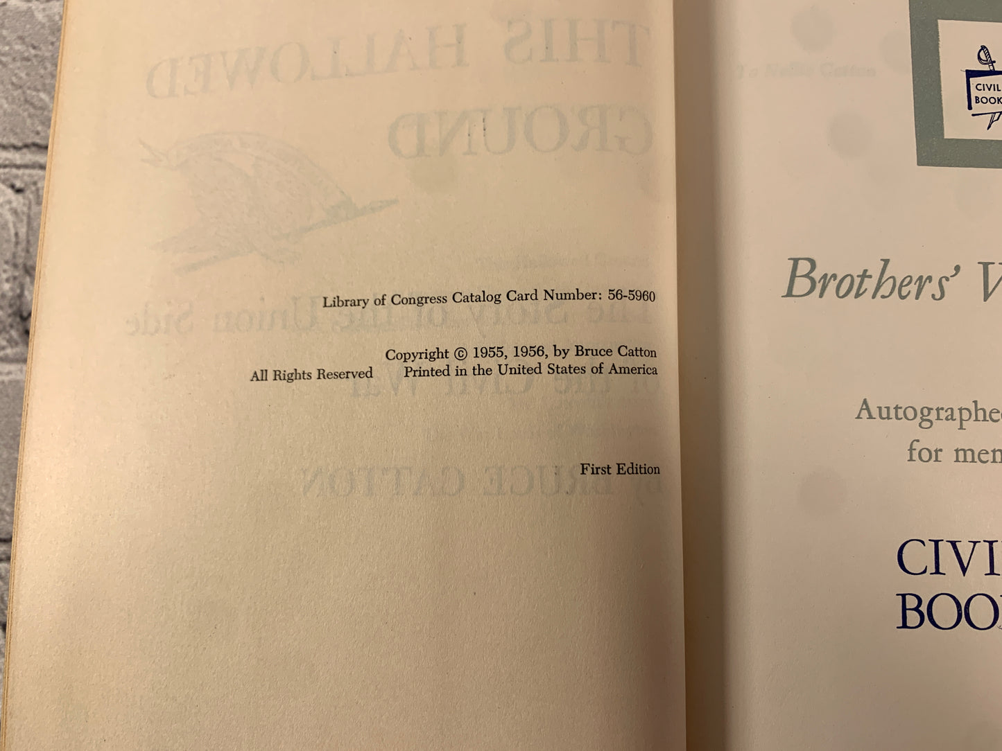 This Hallowed Ground by Bruce Catton [Signed · First Edition · 1956]