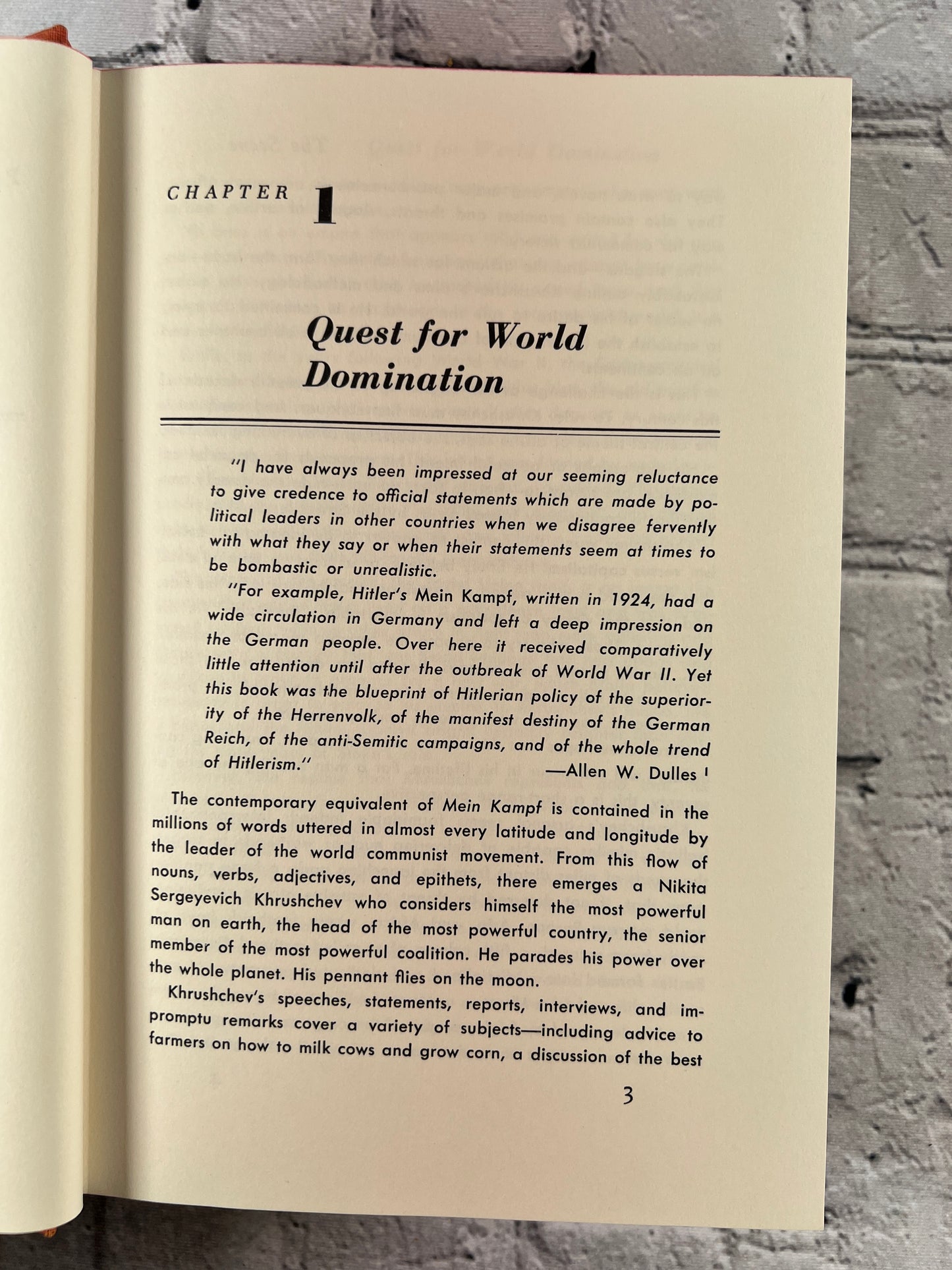 Conquest Without War: Khrushchev's Personal Statments [1961]