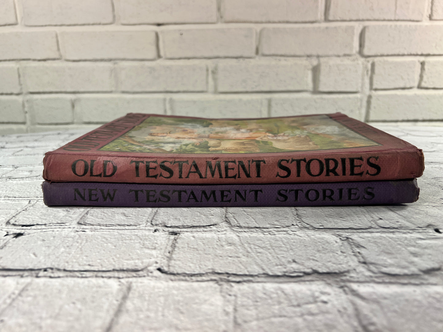 Old Testament New Testament Retold for Children by Lillie A. Faris [1930s]