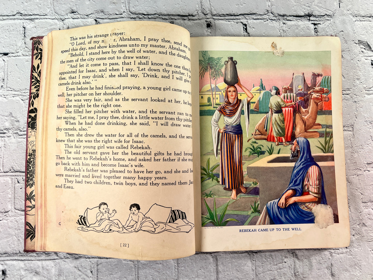 Old Testament New Testament Retold for Children by Lillie A. Faris [1930s]