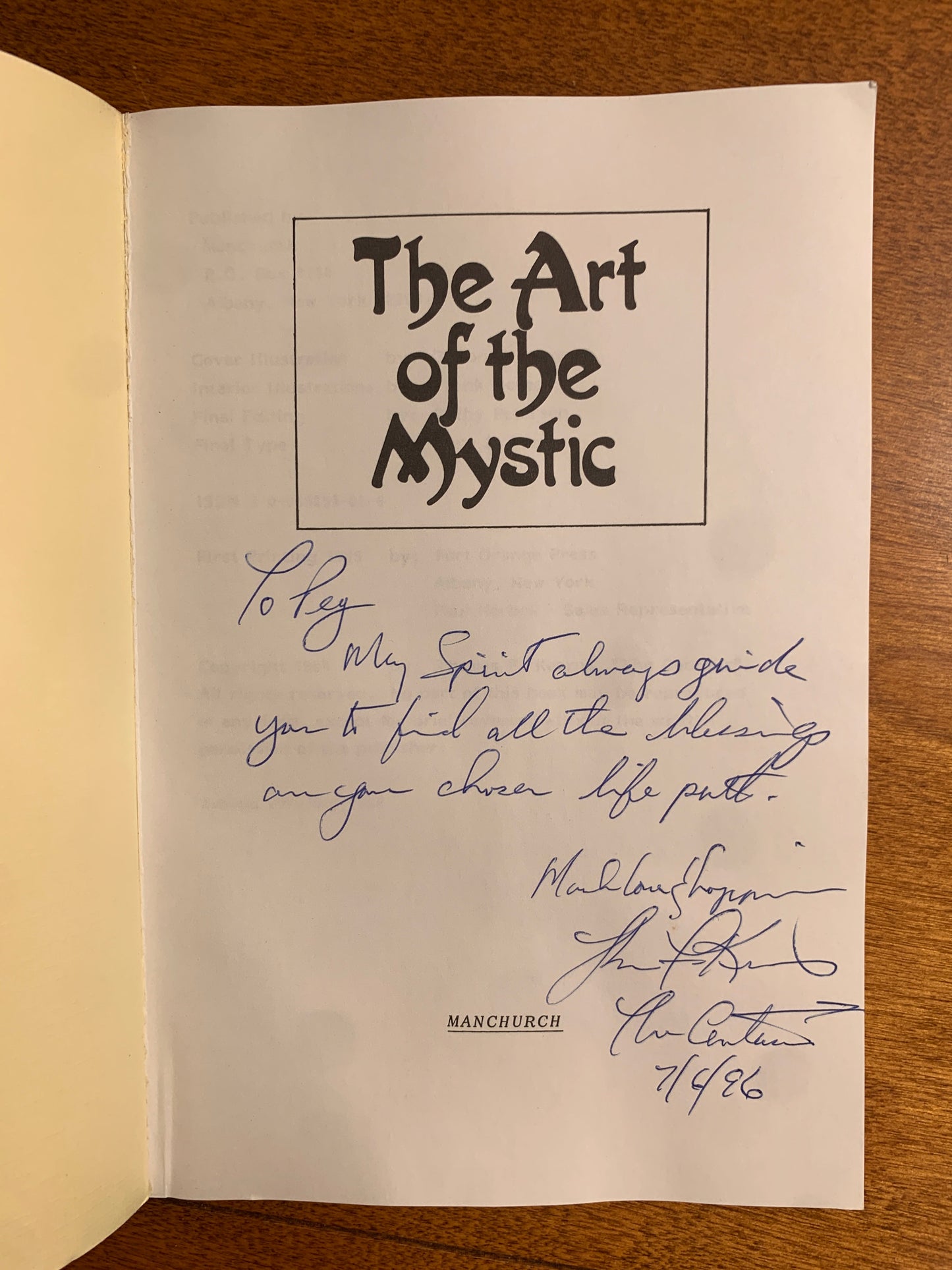 The Art of the Mystic by Thomas F. Kearns The Centaur [Signed, 1988, 2nd Print]