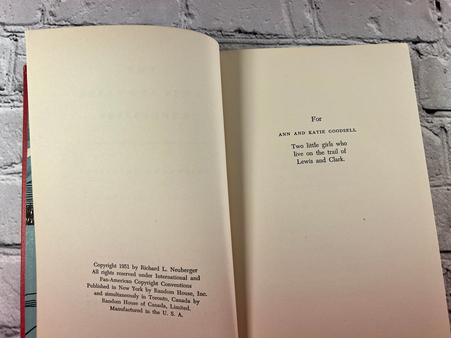 The Lewis & Clark Expedition by Neuberger [Landmark Books #15 · 1951]