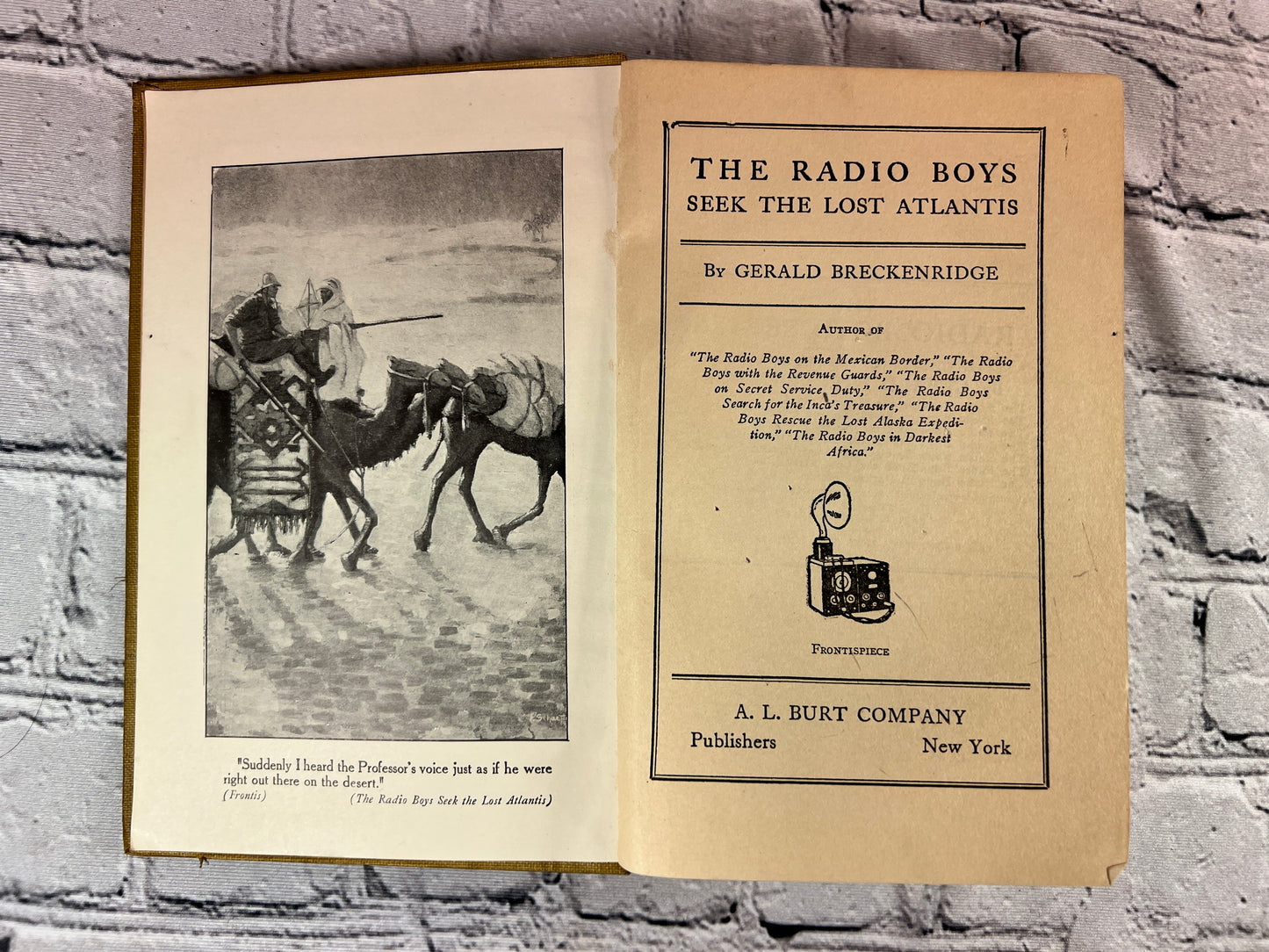 The Radio Boys Seek the Lost Atlantis by Gerald Breckenridge [1923]