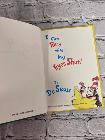 I Can Read with My Eyes Shut! By Dr. Seuss [1978]