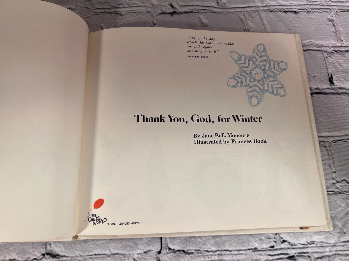 Thank You, God, for Winter by Jane Belk Moncure [1979]