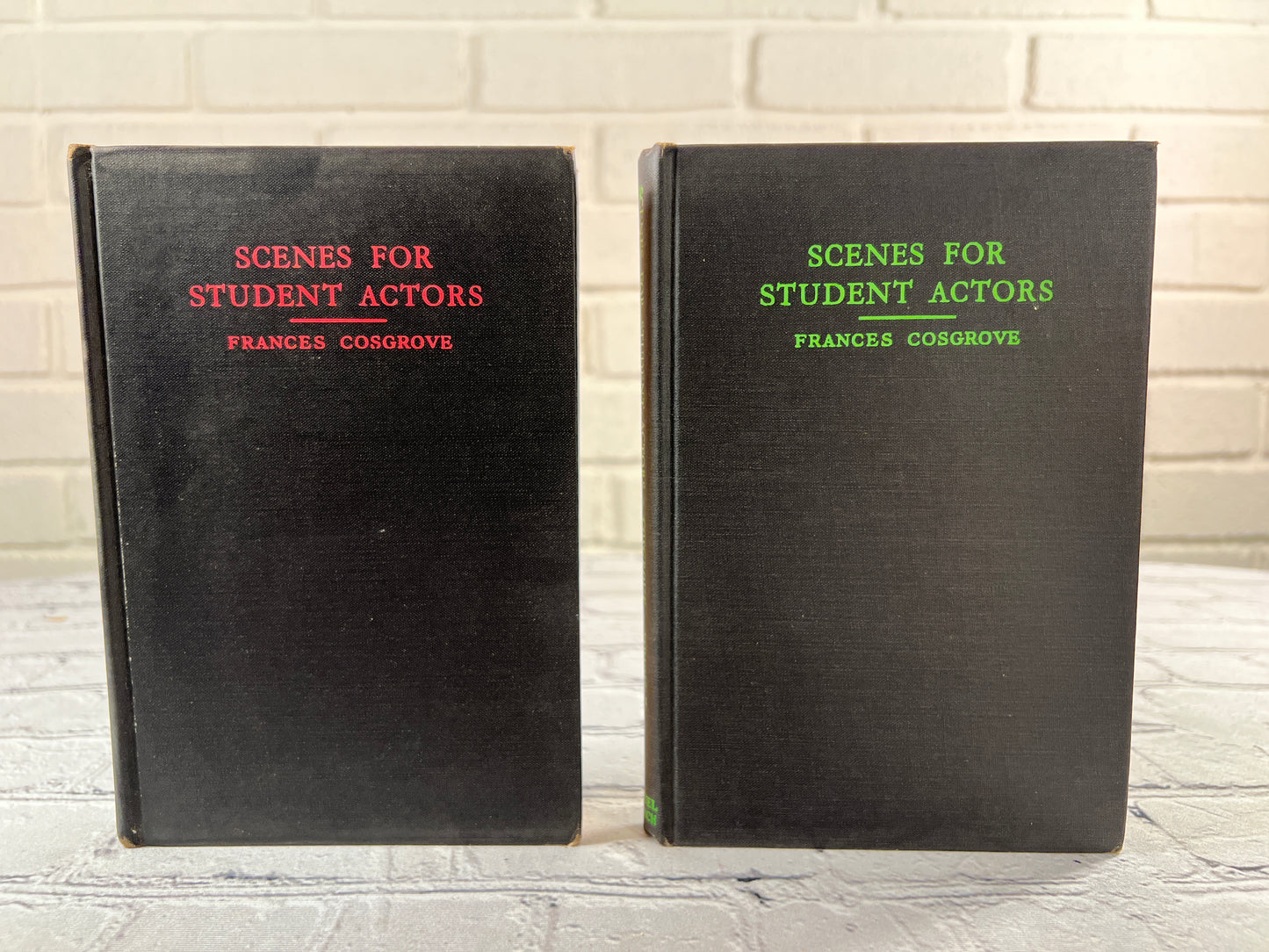 Scenes for Student Actors Vol. I & II by Frances Cosgrove [1934 · 1935]