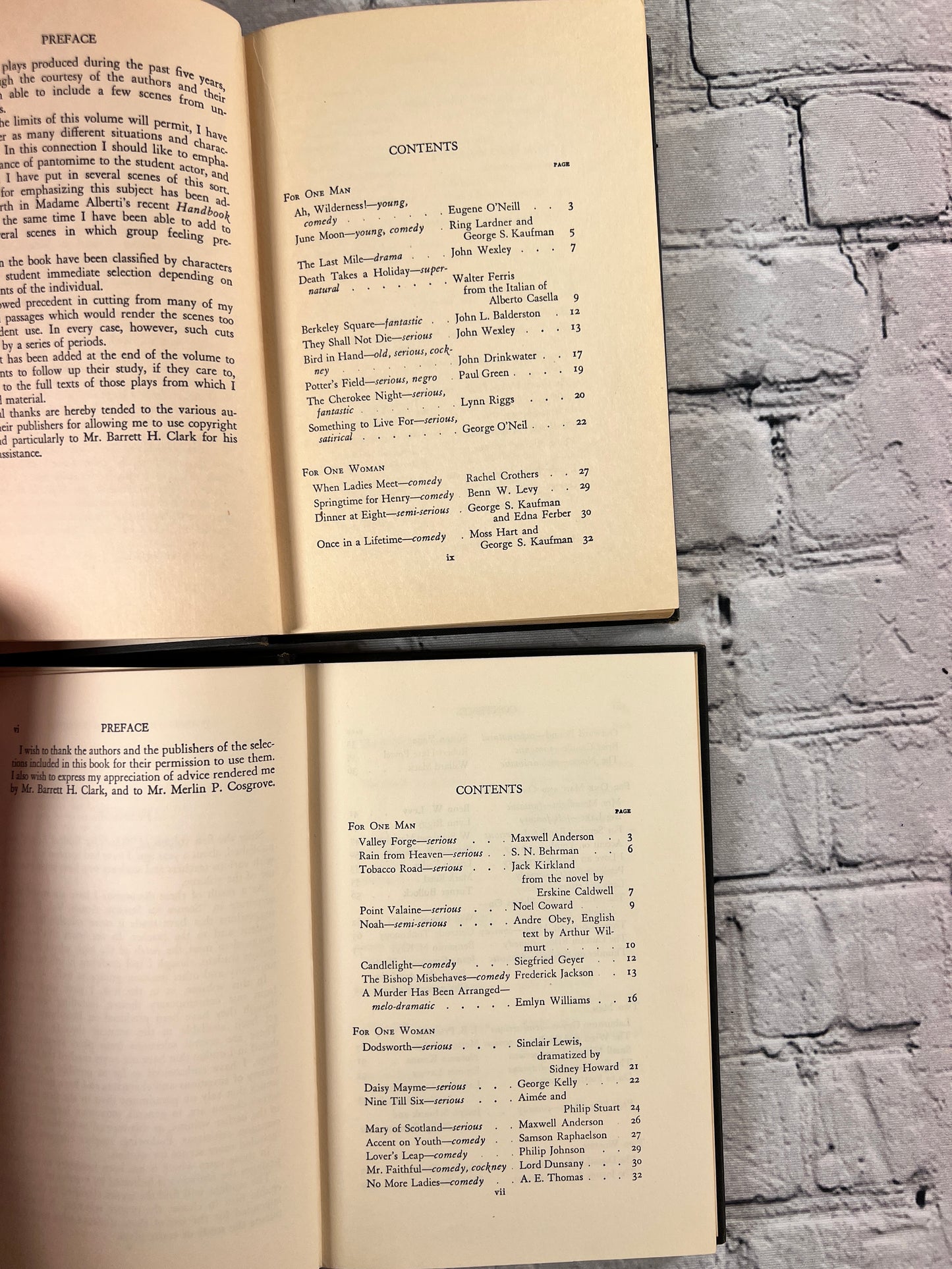 Scenes for Student Actors Vol. I & II by Frances Cosgrove [1934 · 1935]