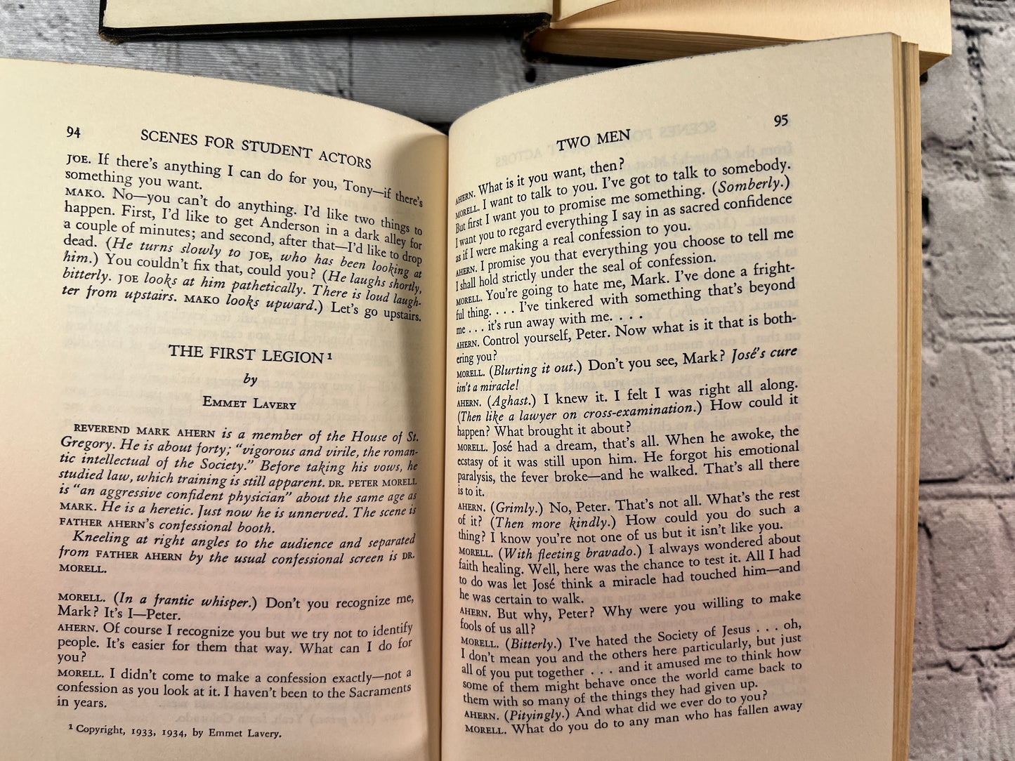 Scenes for Student Actors Vol. I & II by Frances Cosgrove [1934 · 1935]