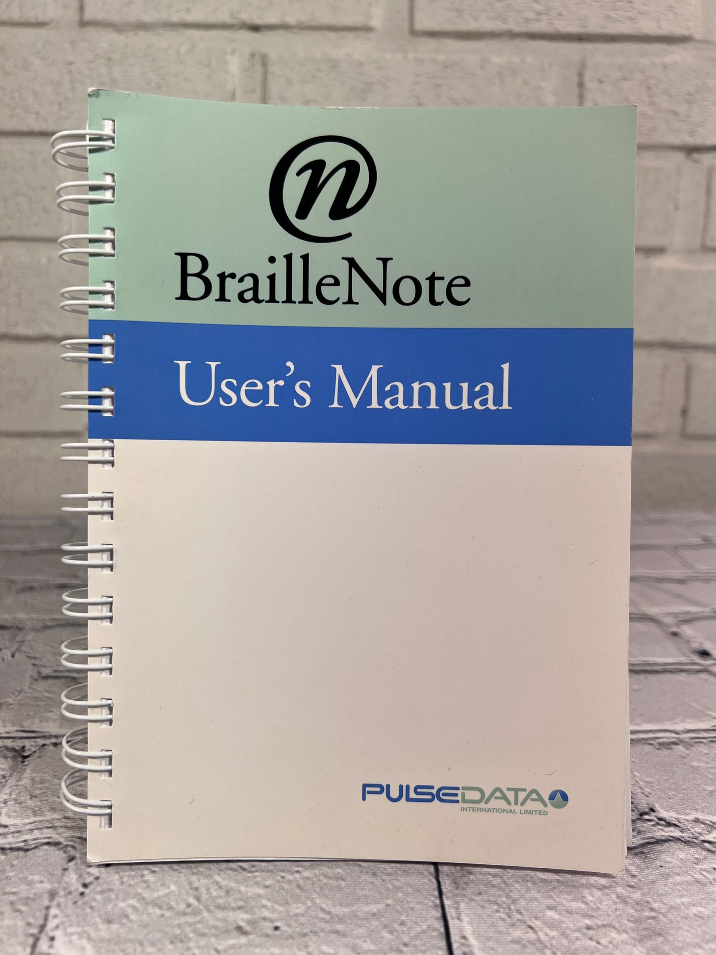 BrailleNote User's Manual PulseData v1.0