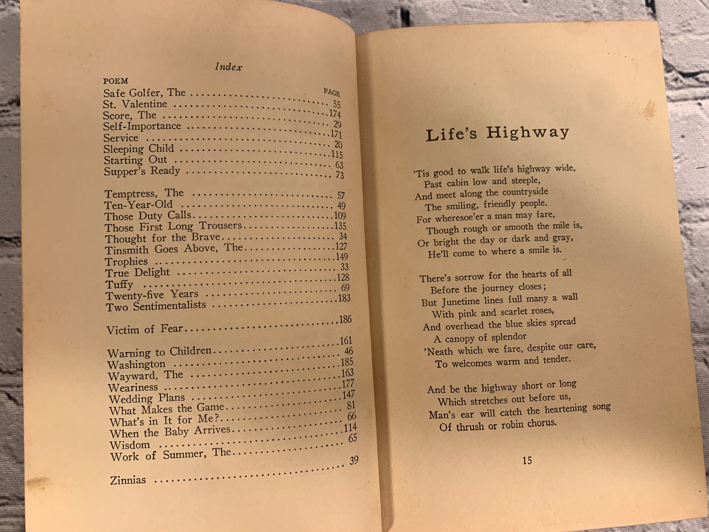 Life's Highway by Edgar A Guest [1933]