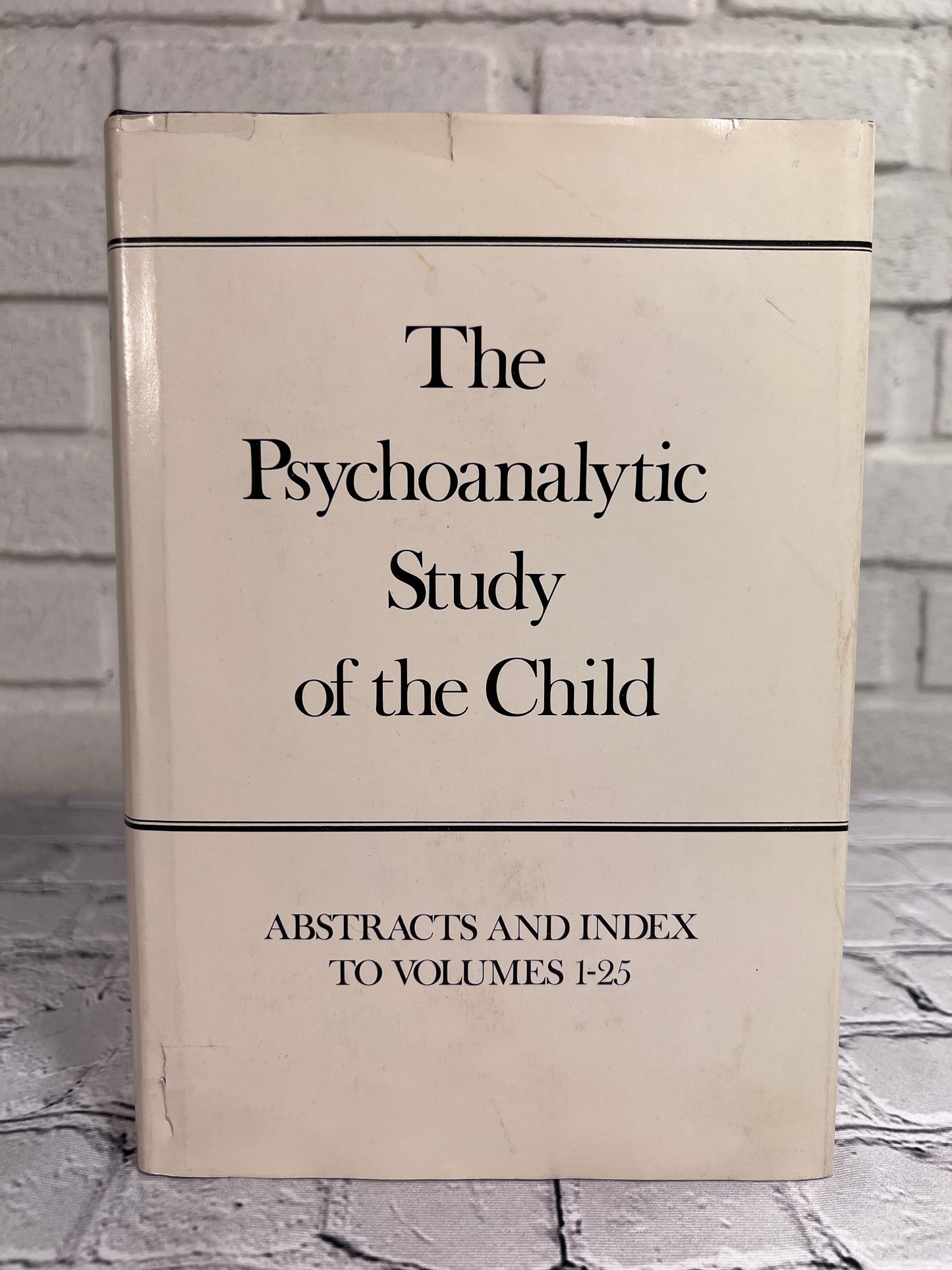 The Psychoanalytic Study of the Child, Abstracts and Index to Volumes 1-25 [1975]