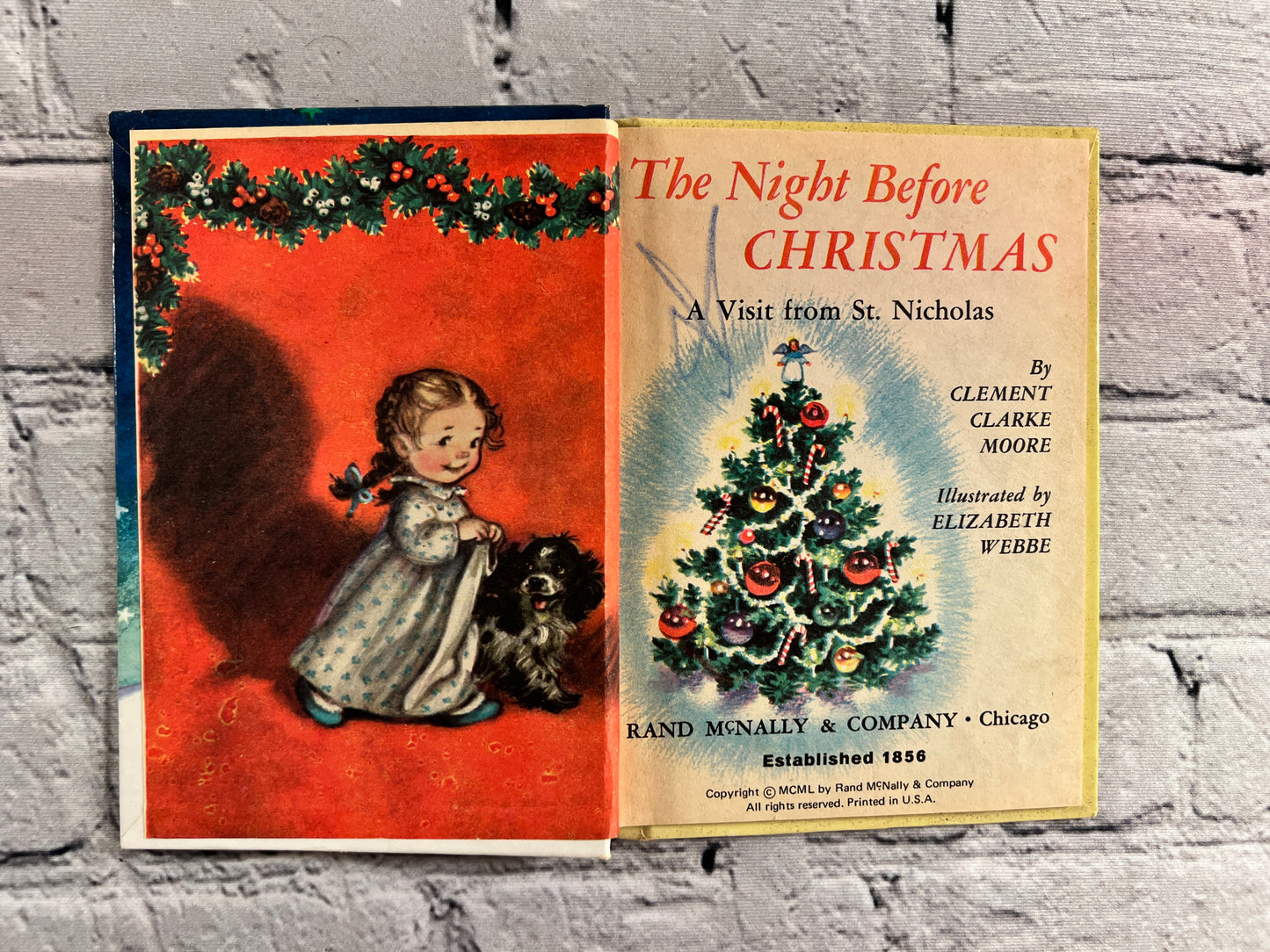 The Night Before Christmas by Clement Clarke Moore [Rand McNally Junior Elf Book]