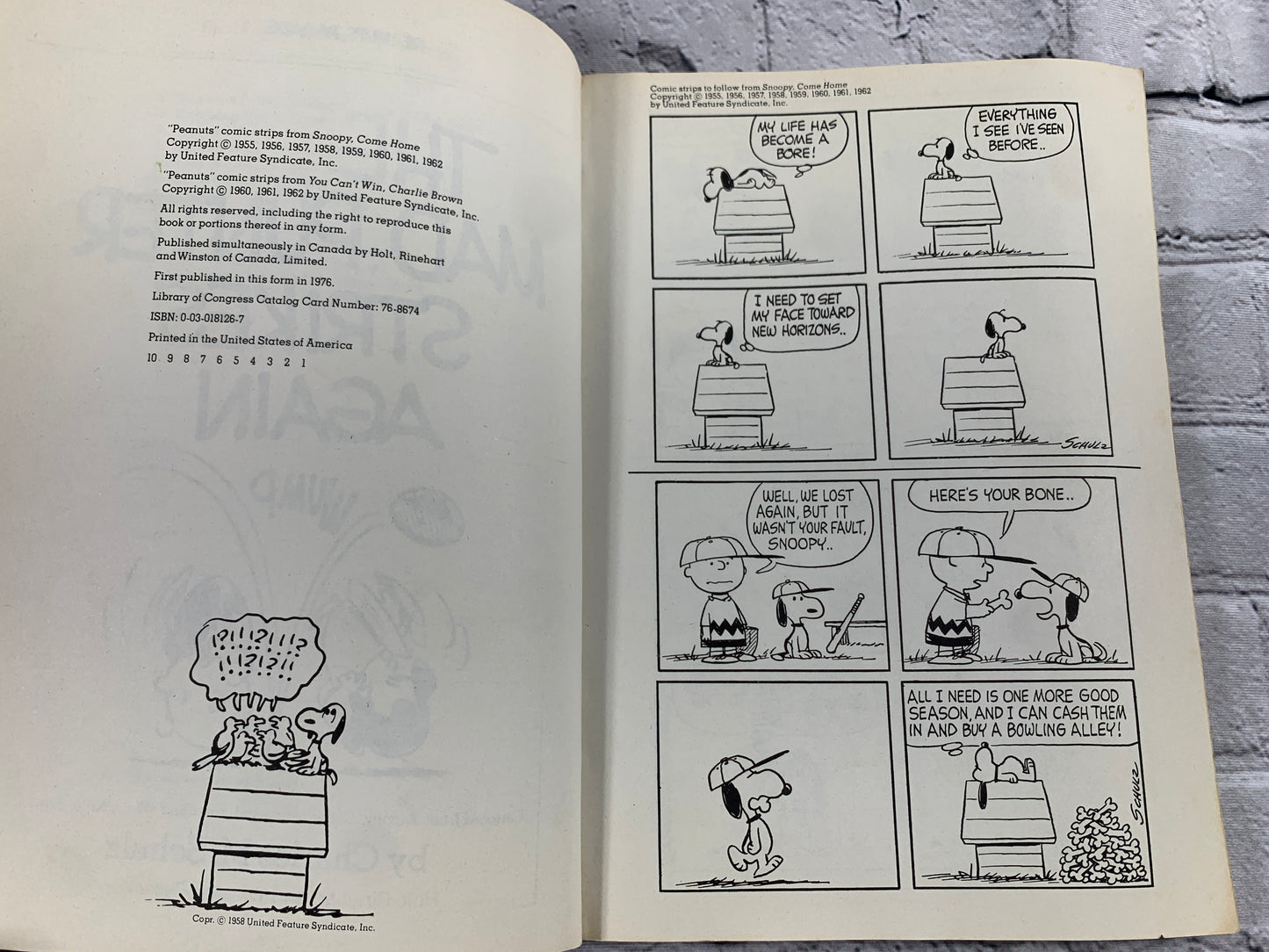 The Mad Punter Strikes Again by Charles Schulz [1976 · Peanuts Parade Book · #7]