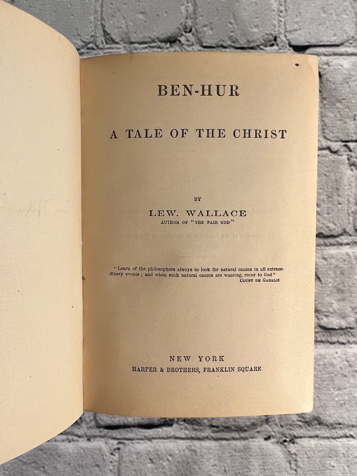 Ben-Hur: A Tale of the Christ by Lew. Wallace [1880]