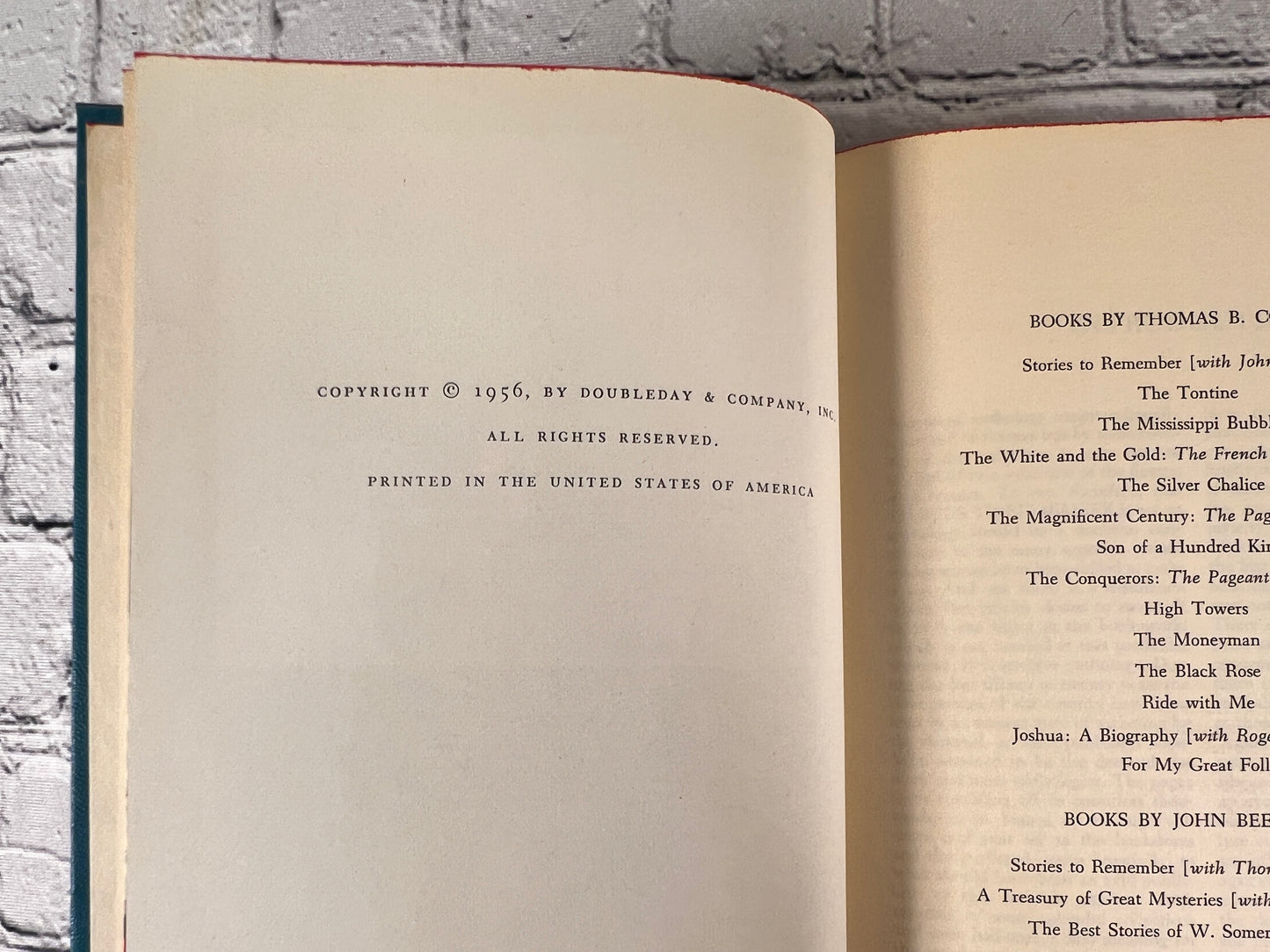 Stories to Remember / More Stories by Thomas B. Costain  [BCE · Lot of 4 · 1950s]