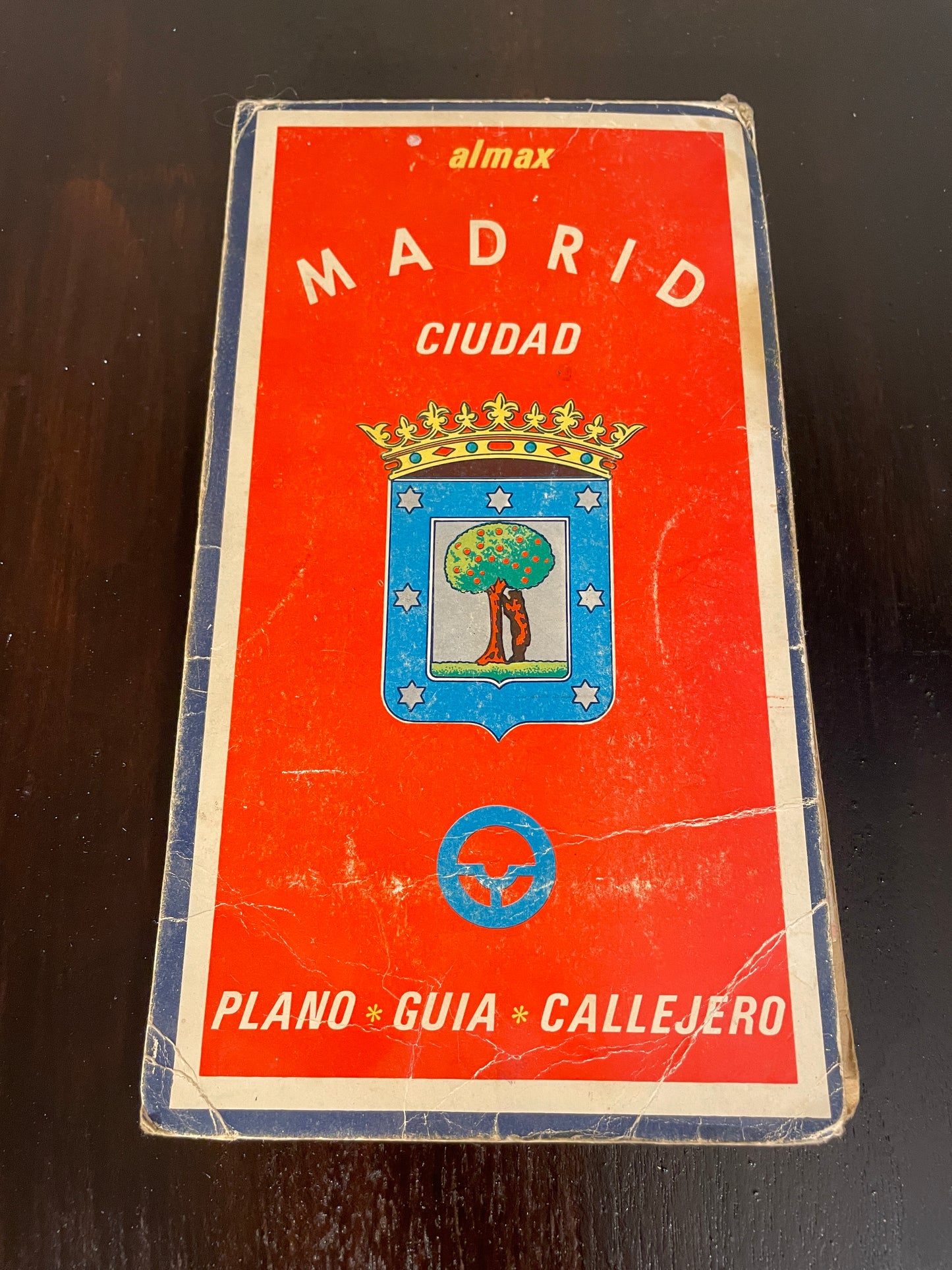 Vintage Almax Madrid Spain Steet Map